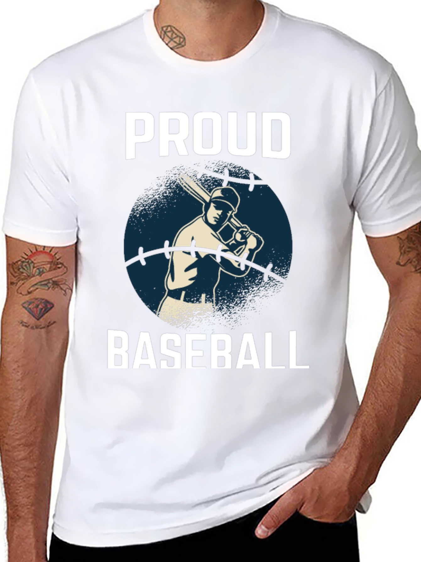 Proud Baseball Player Graphic T-Shirt