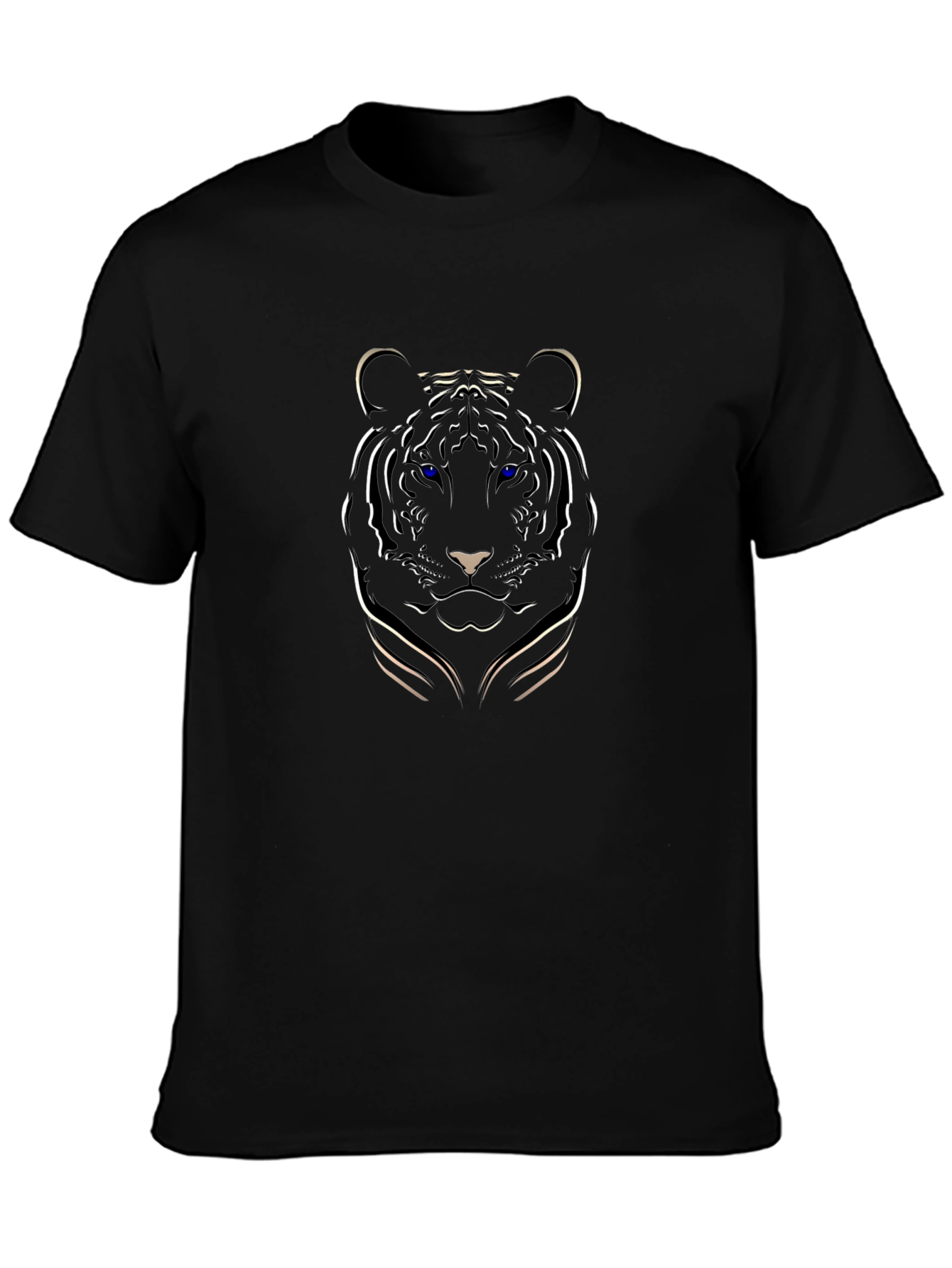 Black Tiger Graphic Tee - Mens Short Sleeve