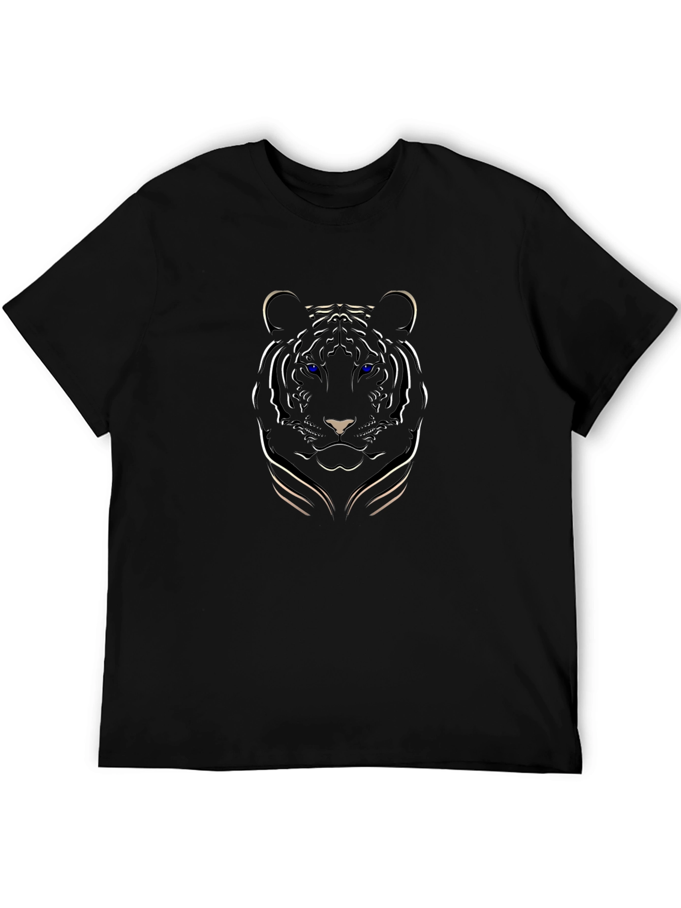 Black Tiger Graphic Tee - Mens Short Sleeve