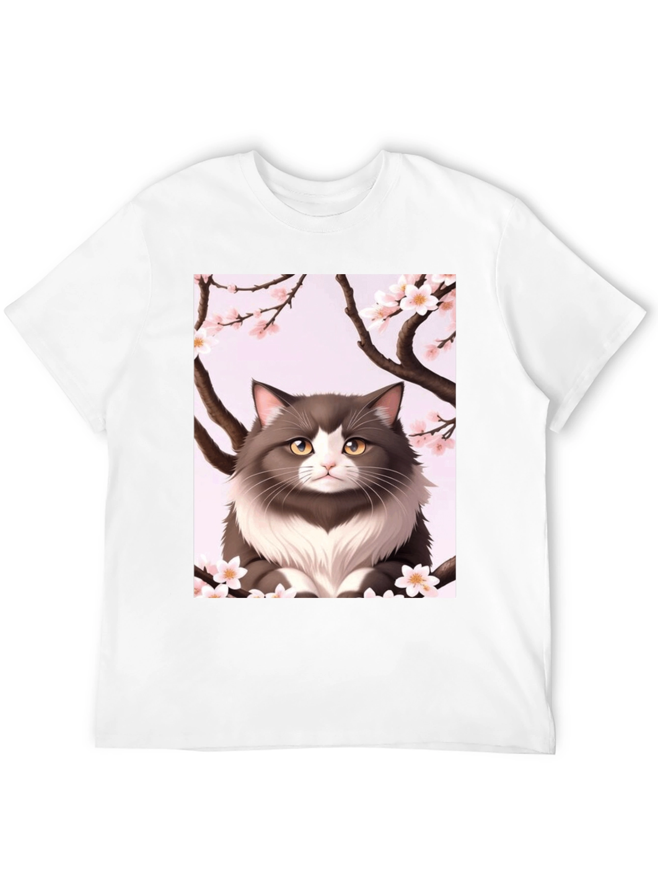 Cat Cherry Blossom T-Shirt