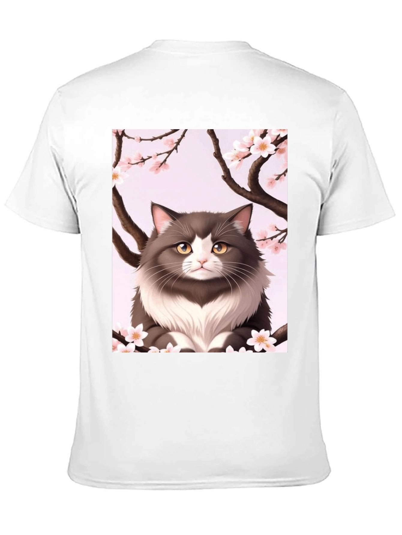 Cat Cherry Blossom T-Shirt