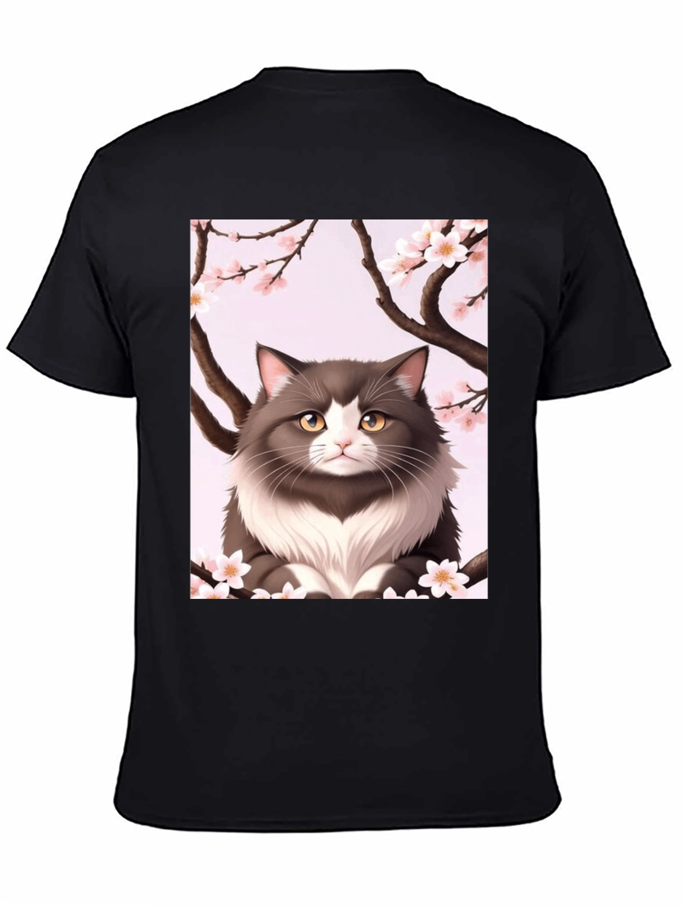 Cat Cherry Blossom T-Shirt