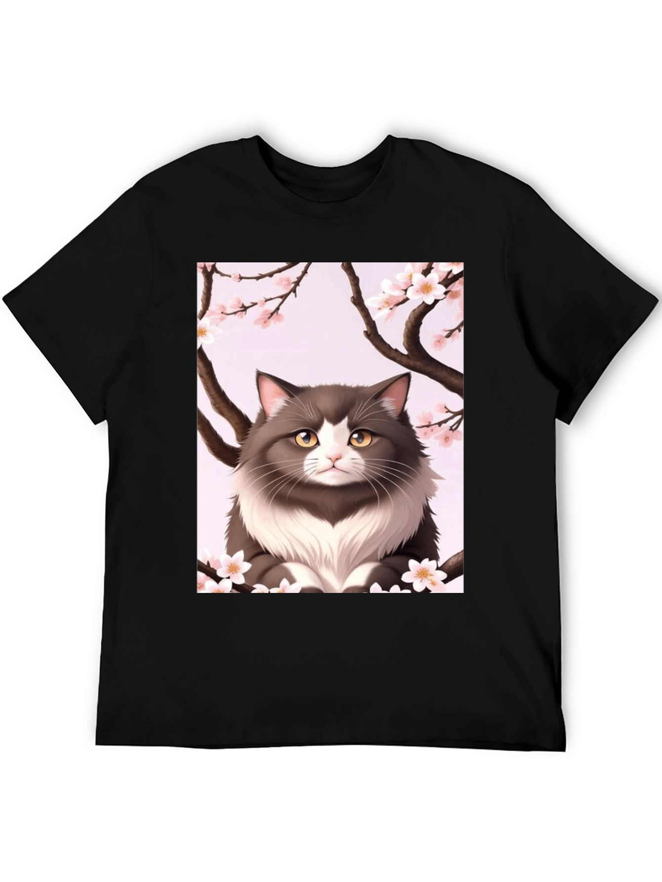 Cat Cherry Blossom T-Shirt