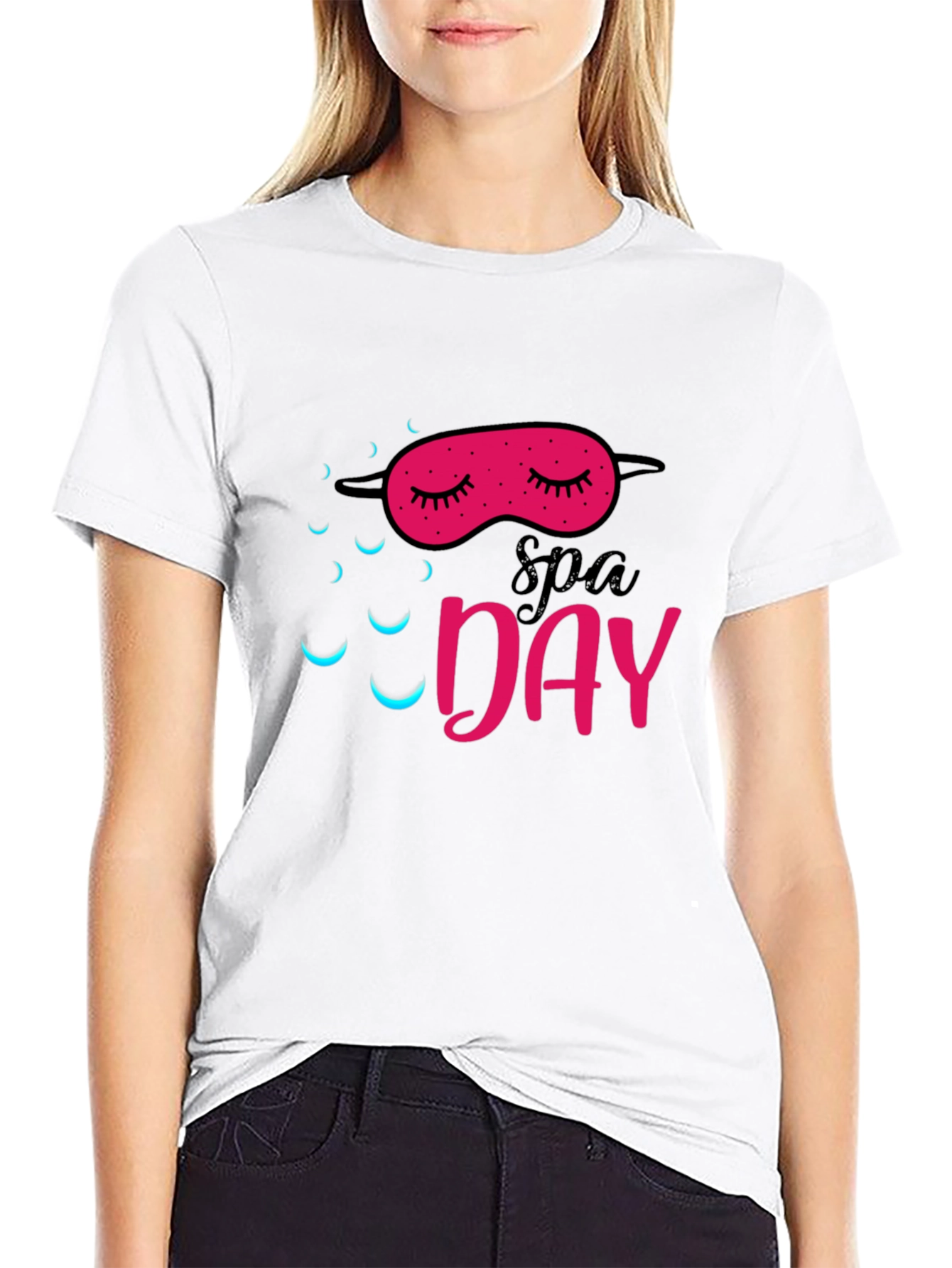 Spa Day Sleep Mask Graphic Tee