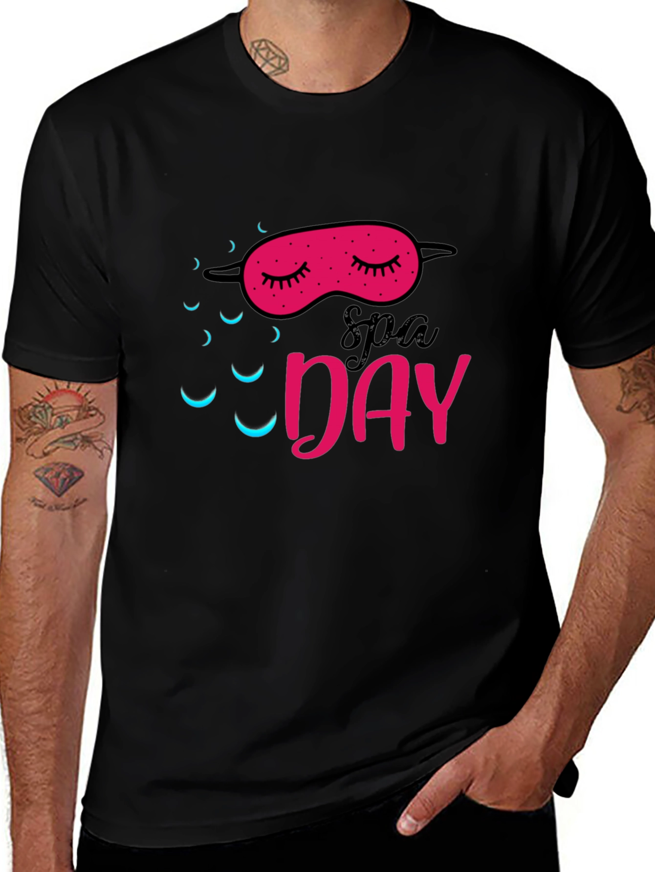 Spa Day Sleep Mask Graphic Tee
