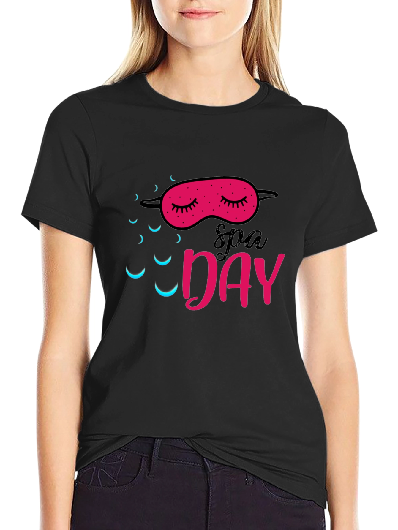 Spa Day Sleep Mask Graphic Tee