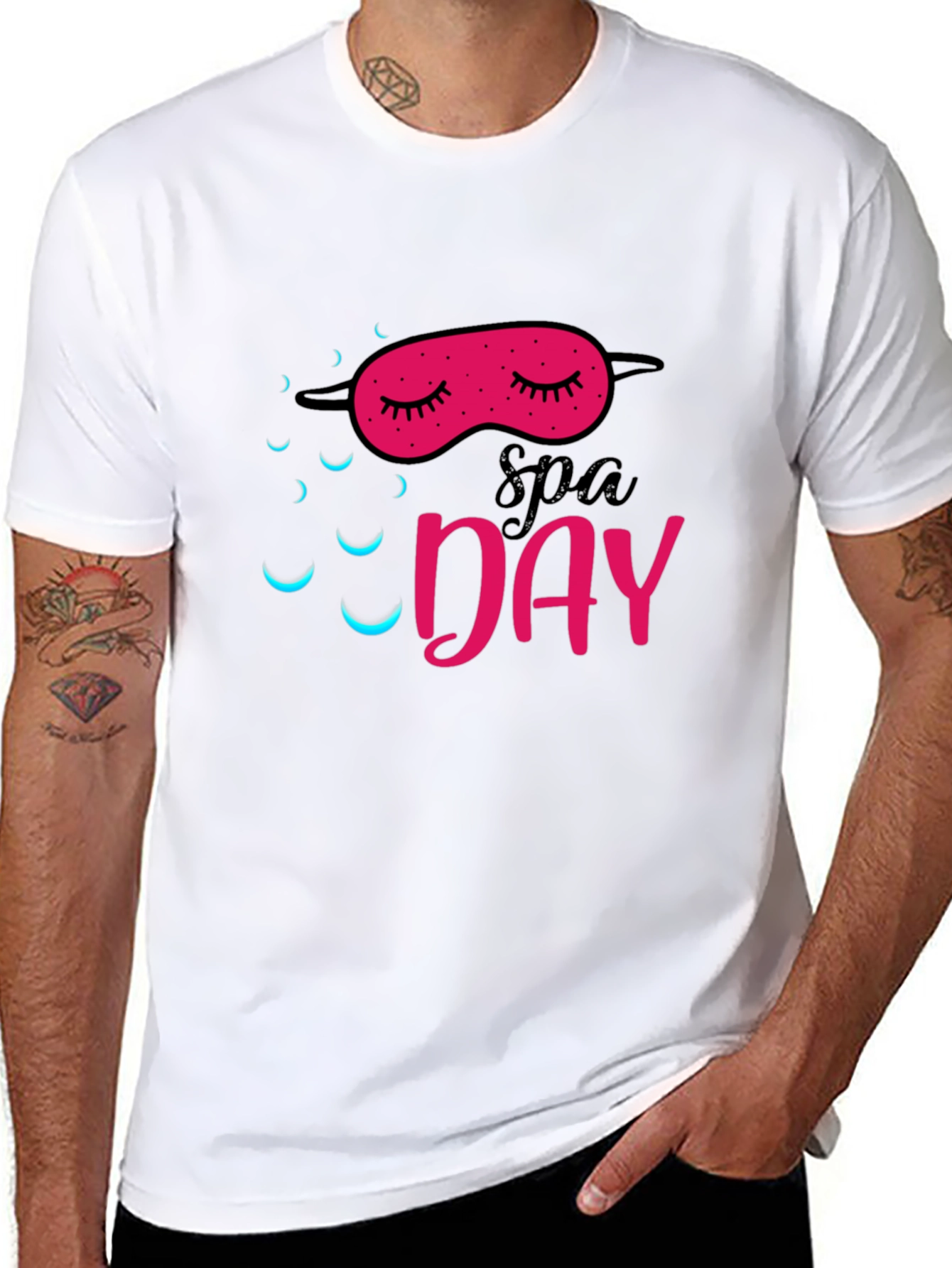 Spa Day Sleep Mask Graphic Tee