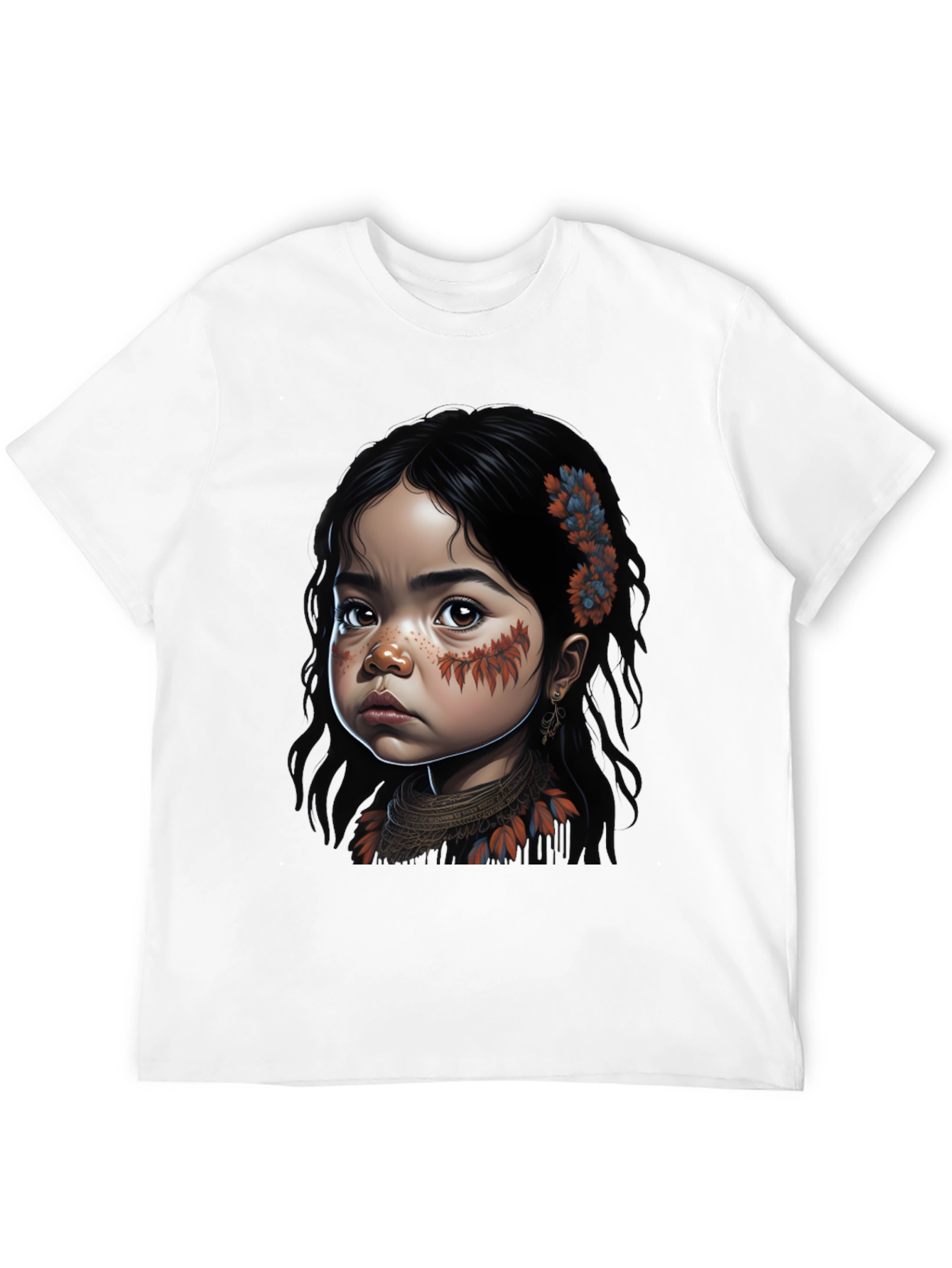Native Girl Graphic Tee - Unisex Black T-Shirt