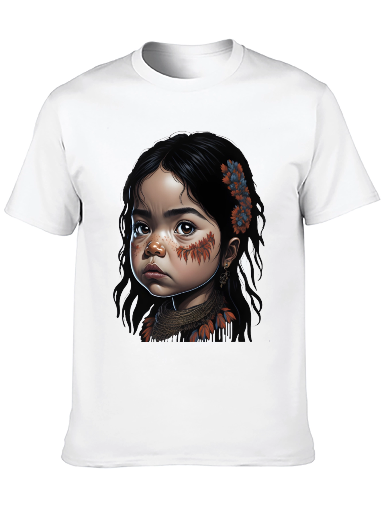 Native Girl Graphic Tee - Unisex Black T-Shirt
