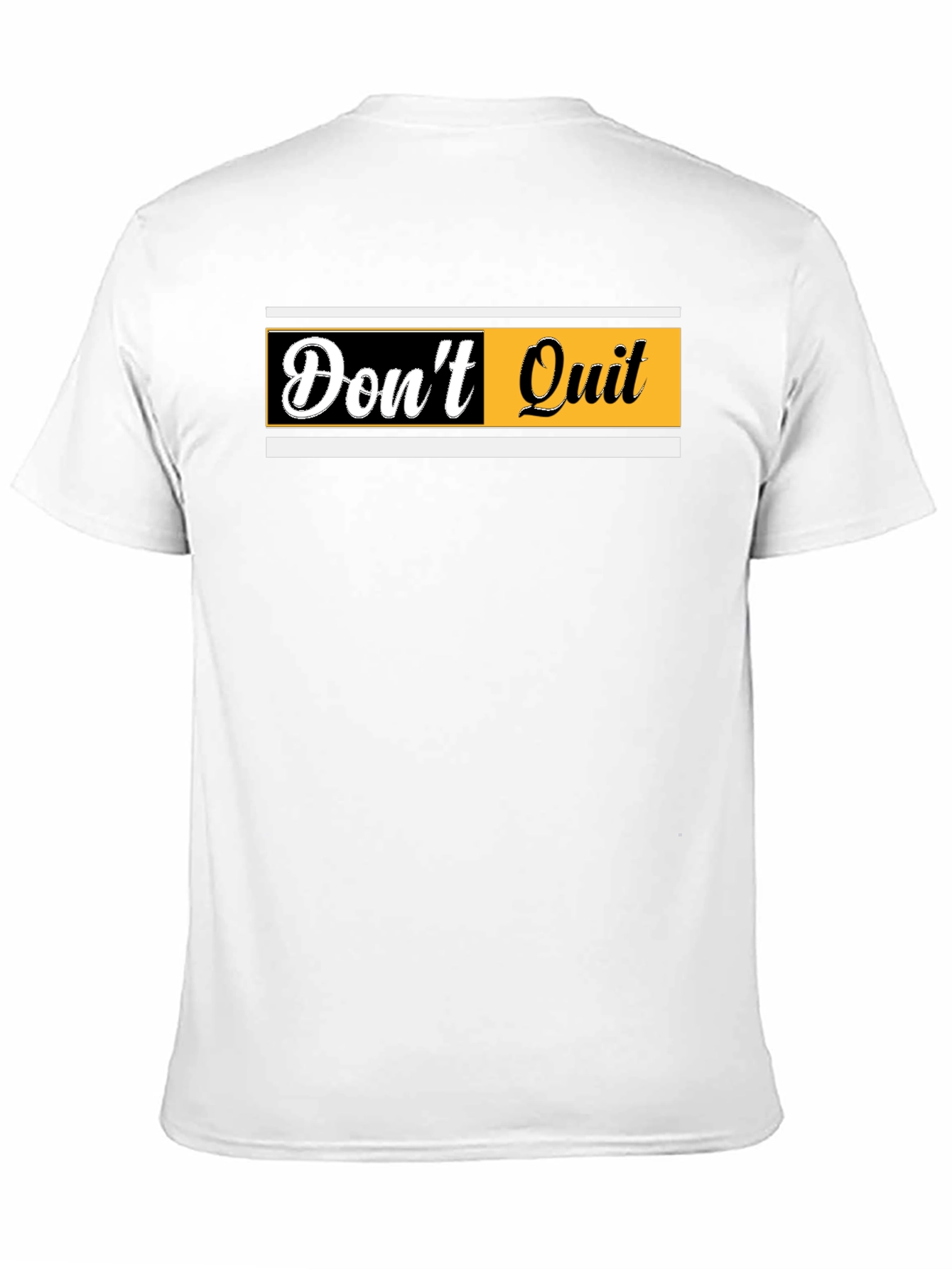Dont Quit Graphic Print Black T-Shirt