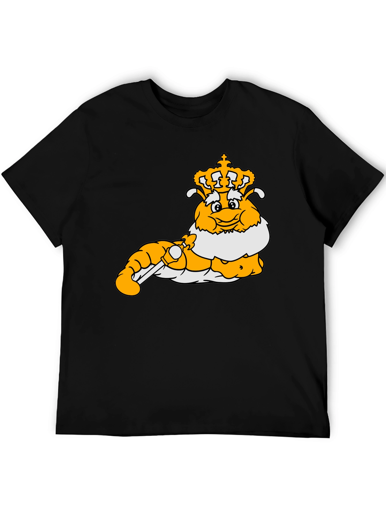 Cartoon Caterpillar King Graphic T-Shirt