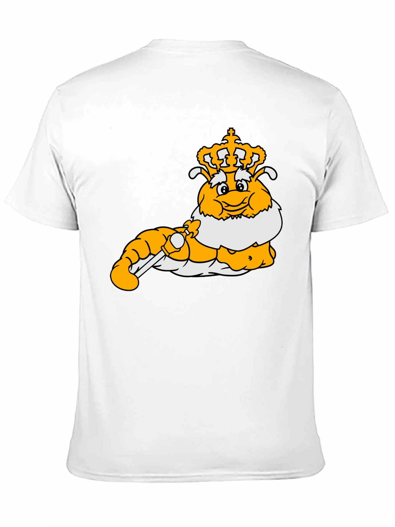 Cartoon Caterpillar King Graphic T-Shirt