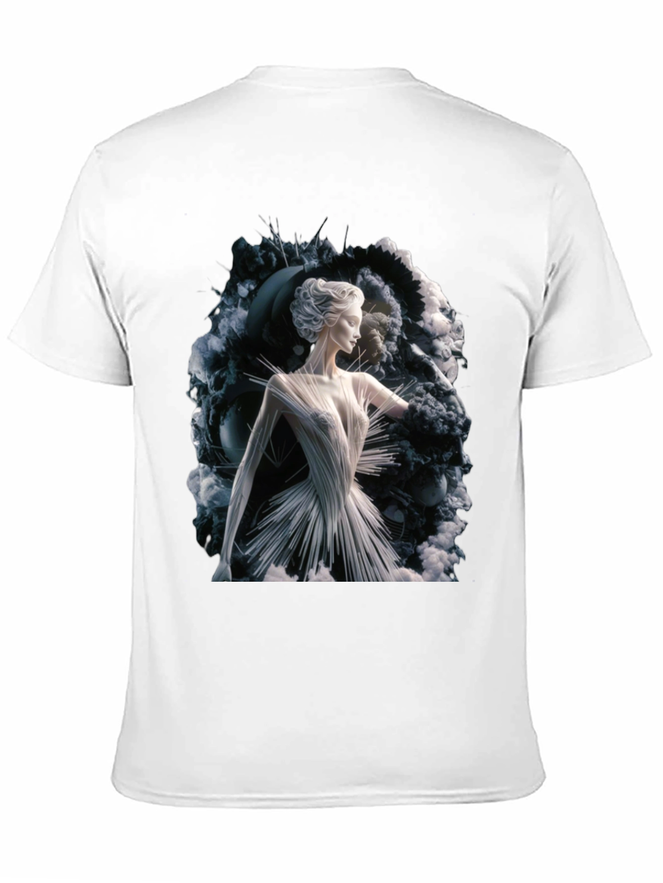 Abstract Woman Art Print Black T-Shirt