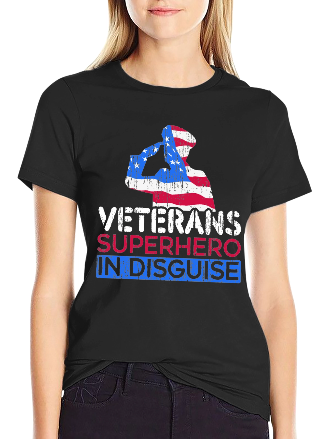 Veterans Superhero in Disguise Graphic Tee
