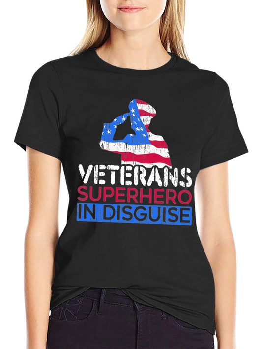 Veterans Superhero in Disguise Graphic Tee