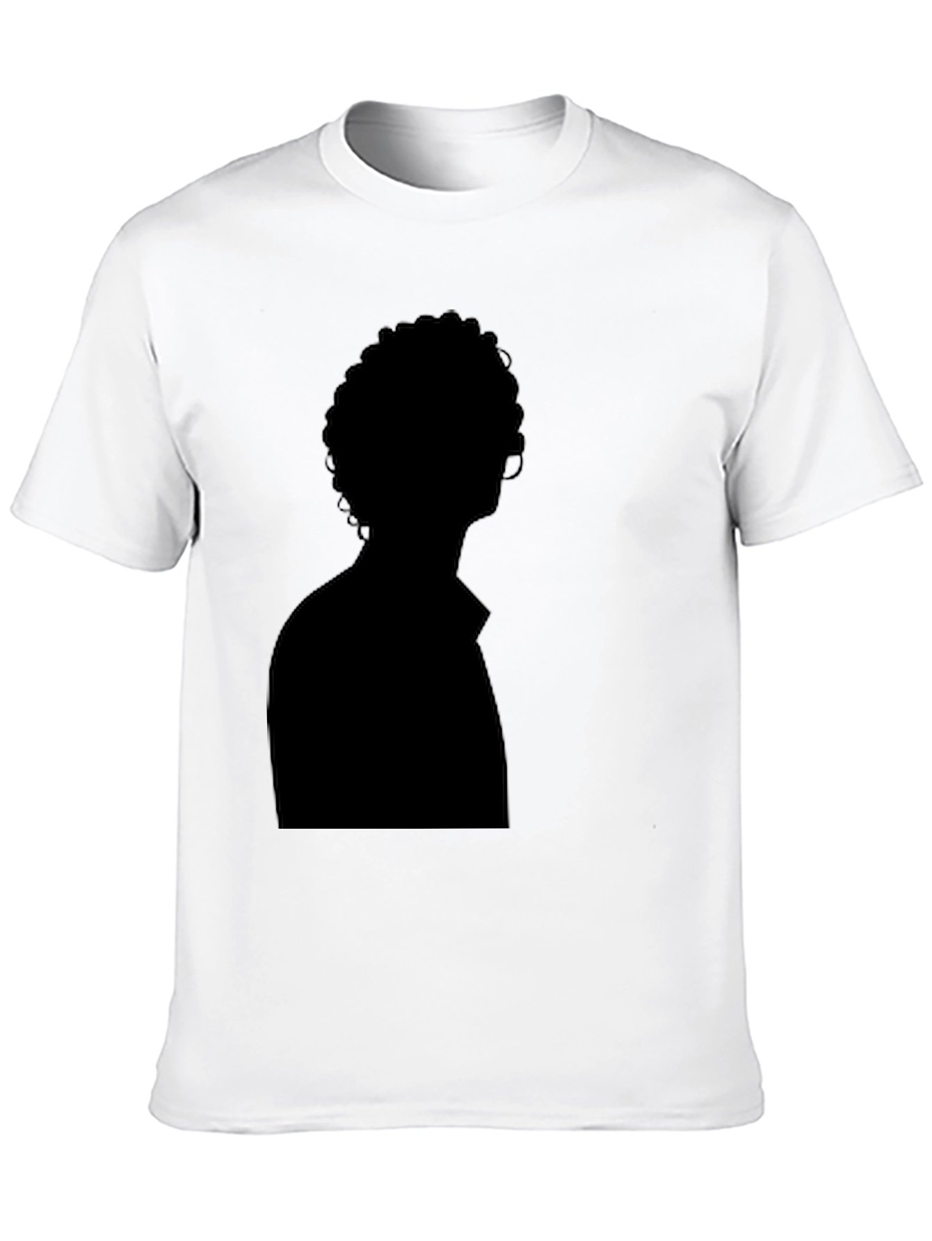 Silhouette Graphic Tee - Solid Black Casual Style