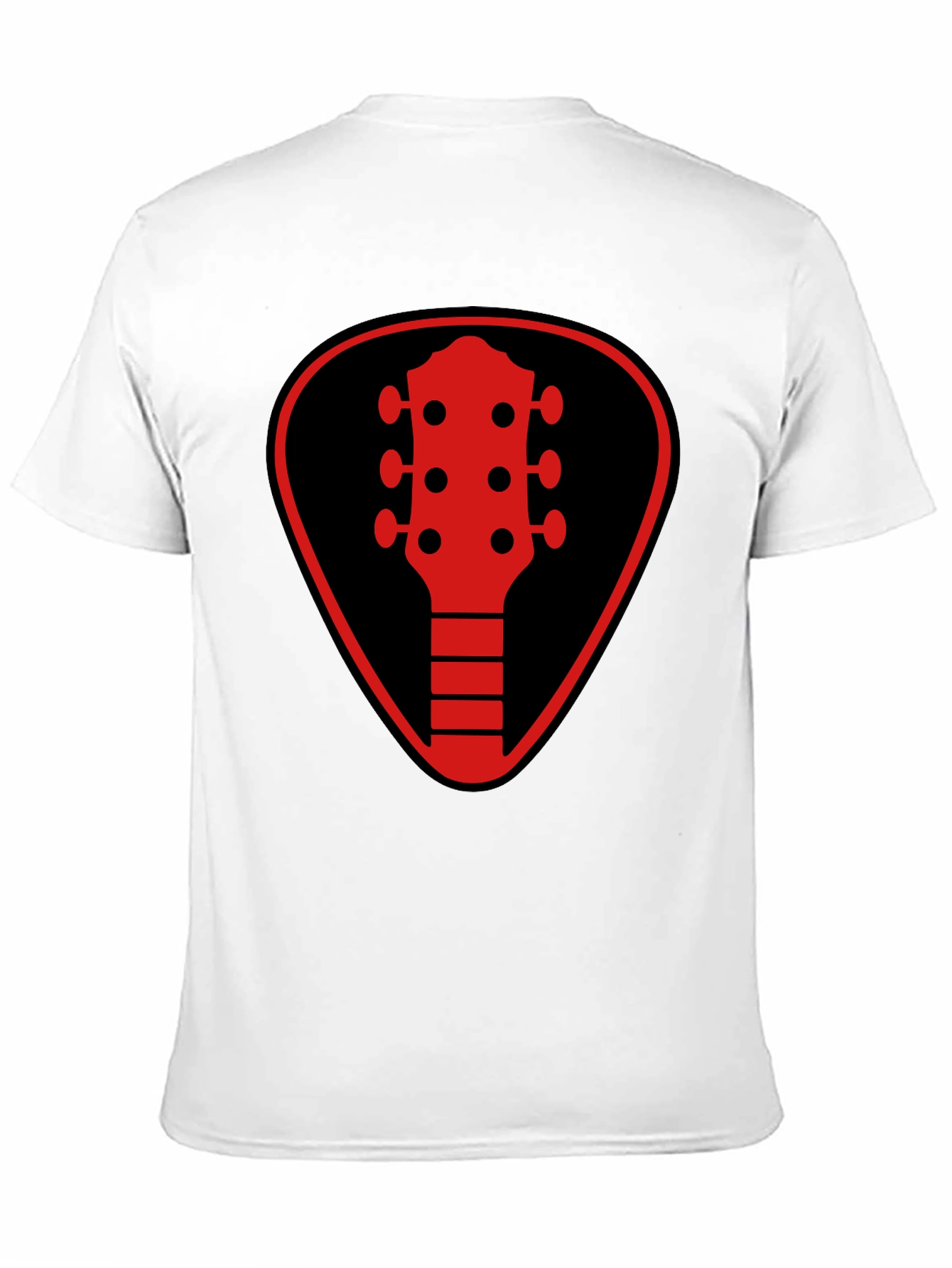Guitar Pick Headstock Graphic Tee - Black