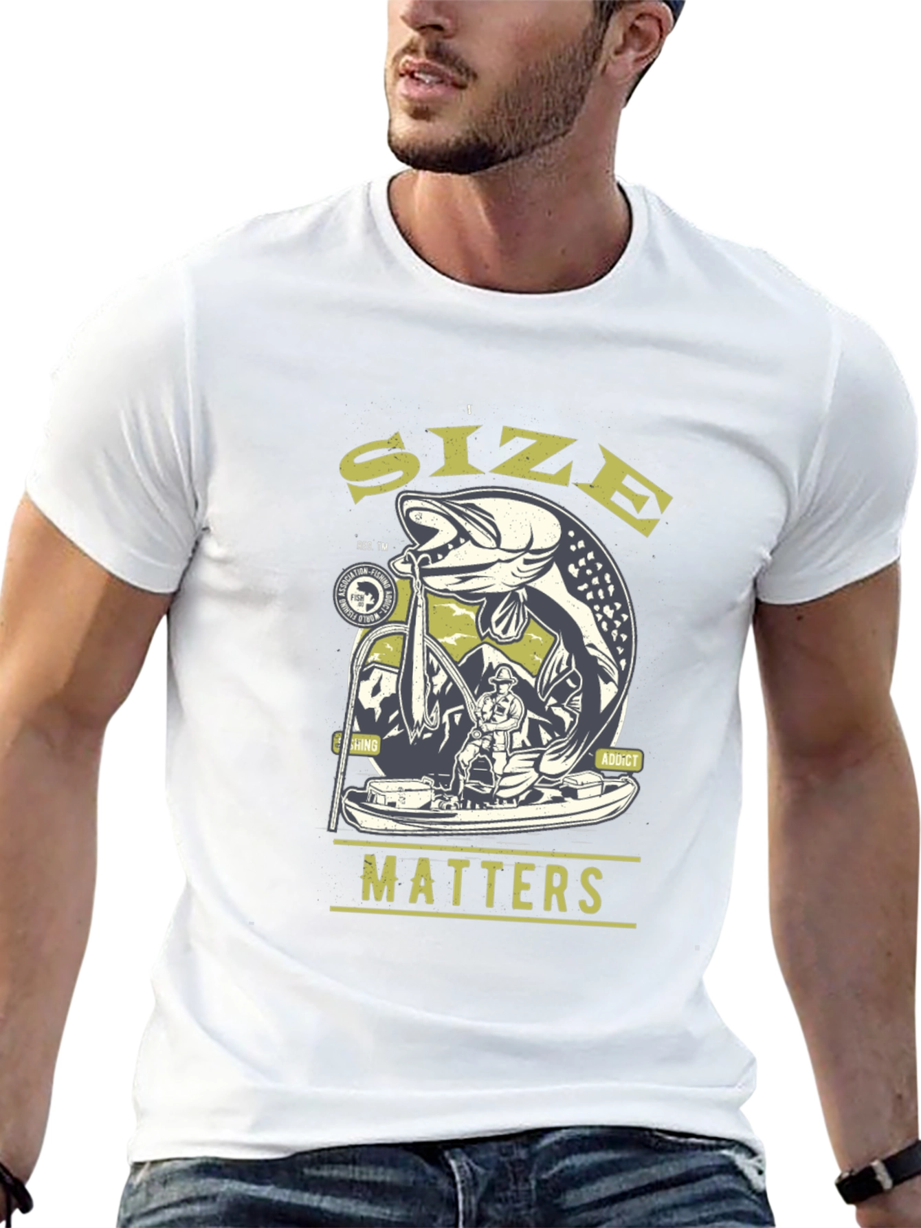 Size Matters Fishing T-Shirt - Angler Gift