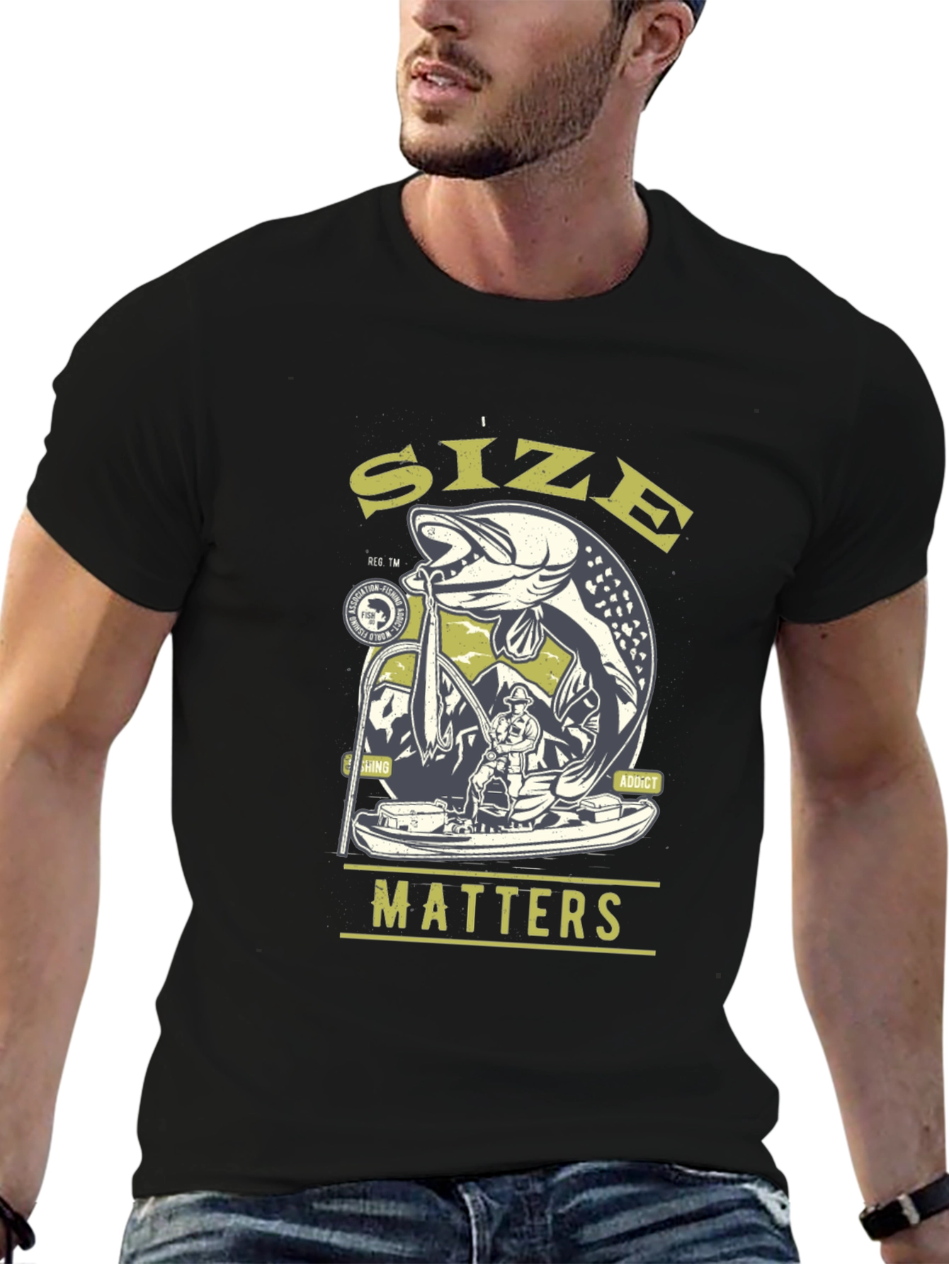 Size Matters Fishing T-Shirt - Angler Gift