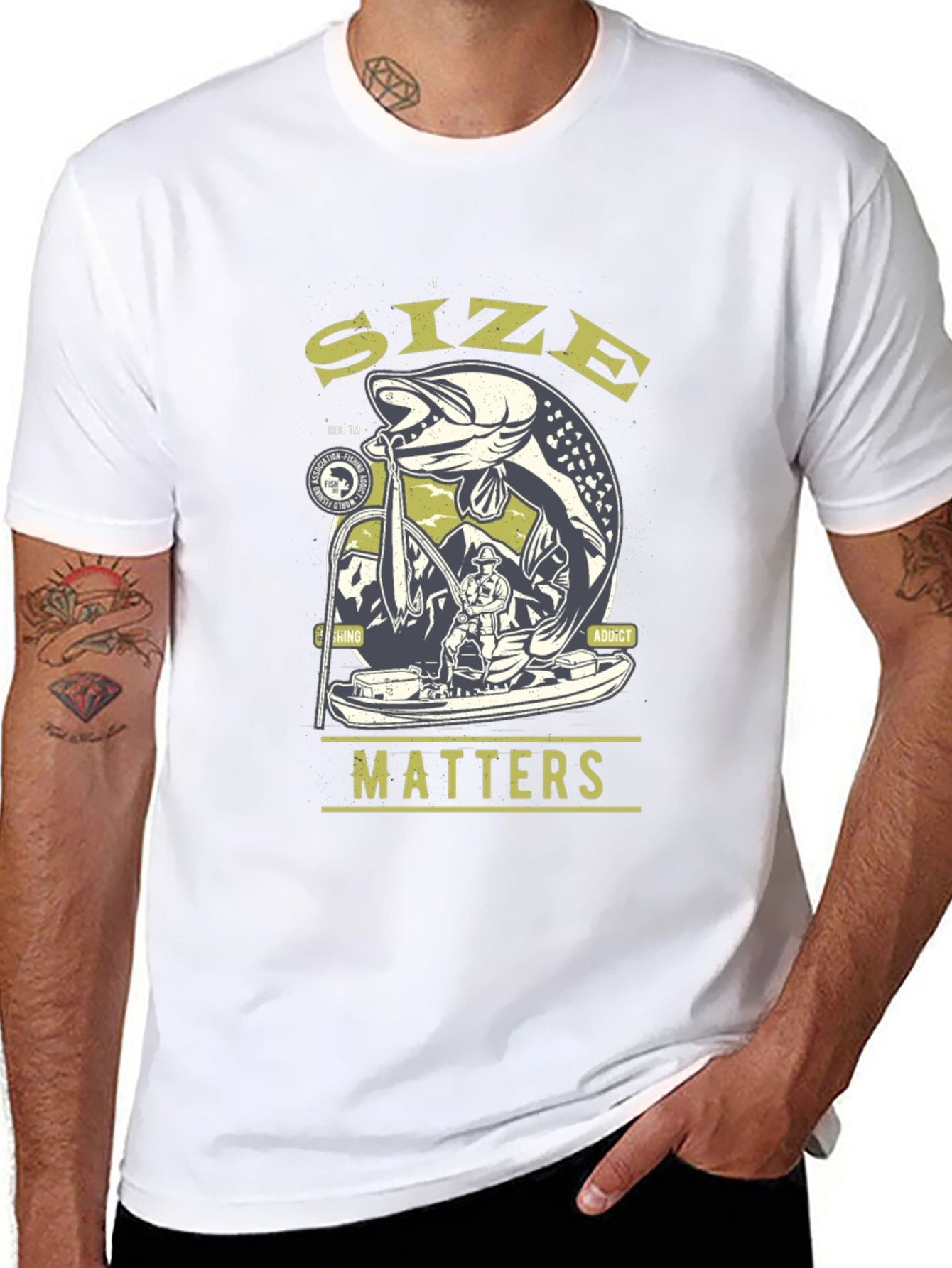 Size Matters Fishing T-Shirt - Angler Gift