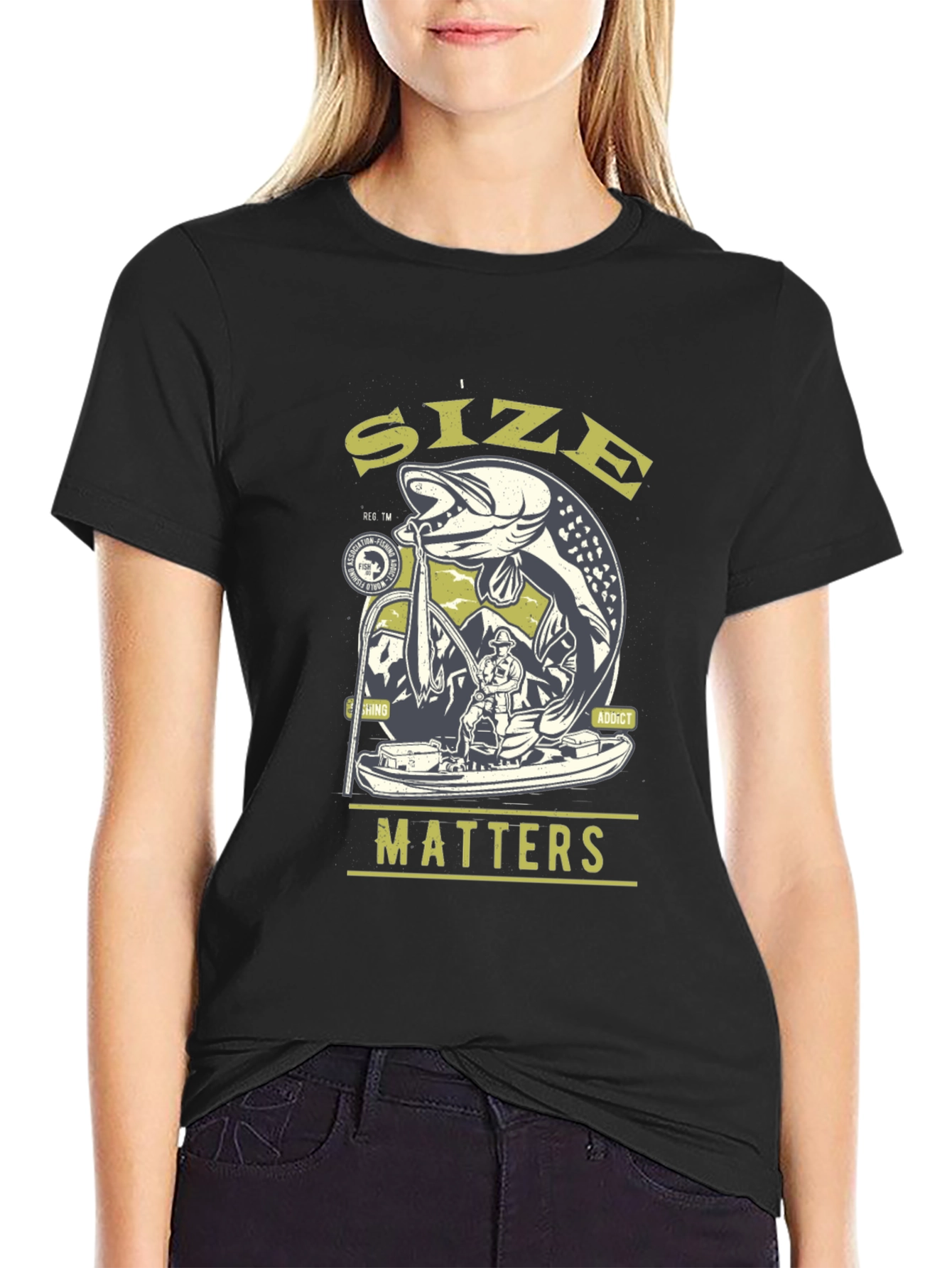 Size Matters Fishing T-Shirt - Angler Gift
