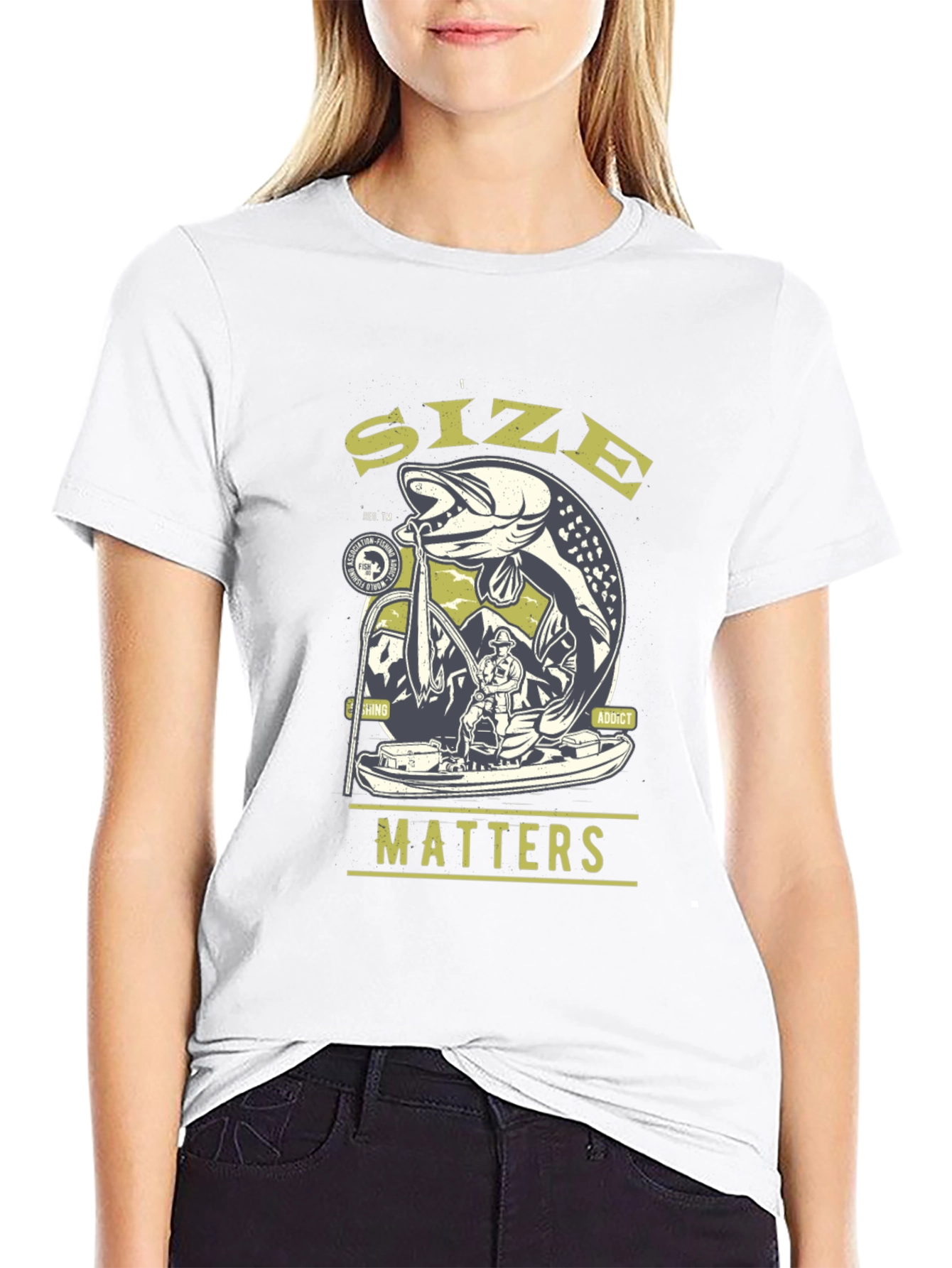 Size Matters Fishing T-Shirt - Angler Gift