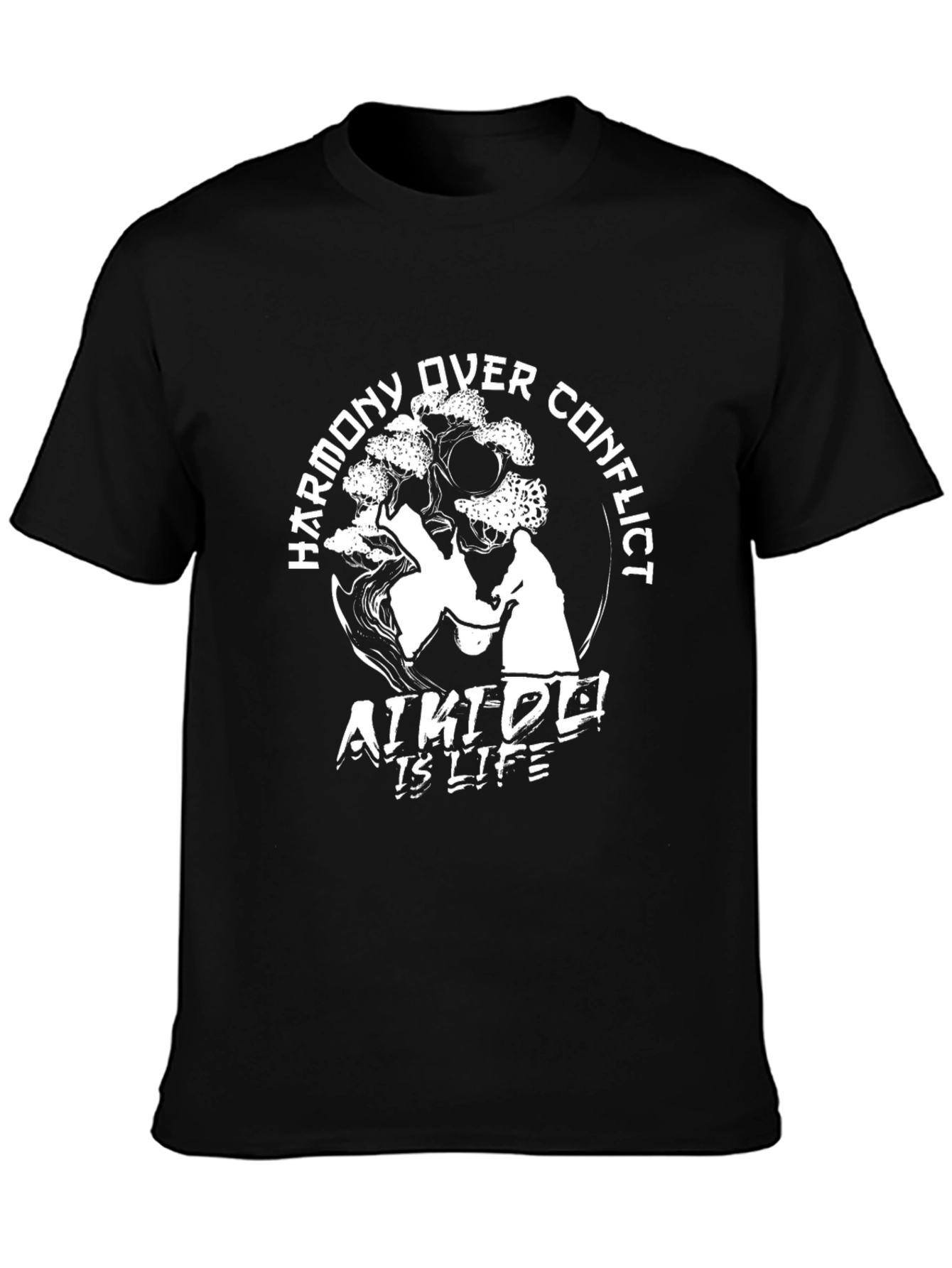 Aikido Harmony Tee - Martial Arts Design