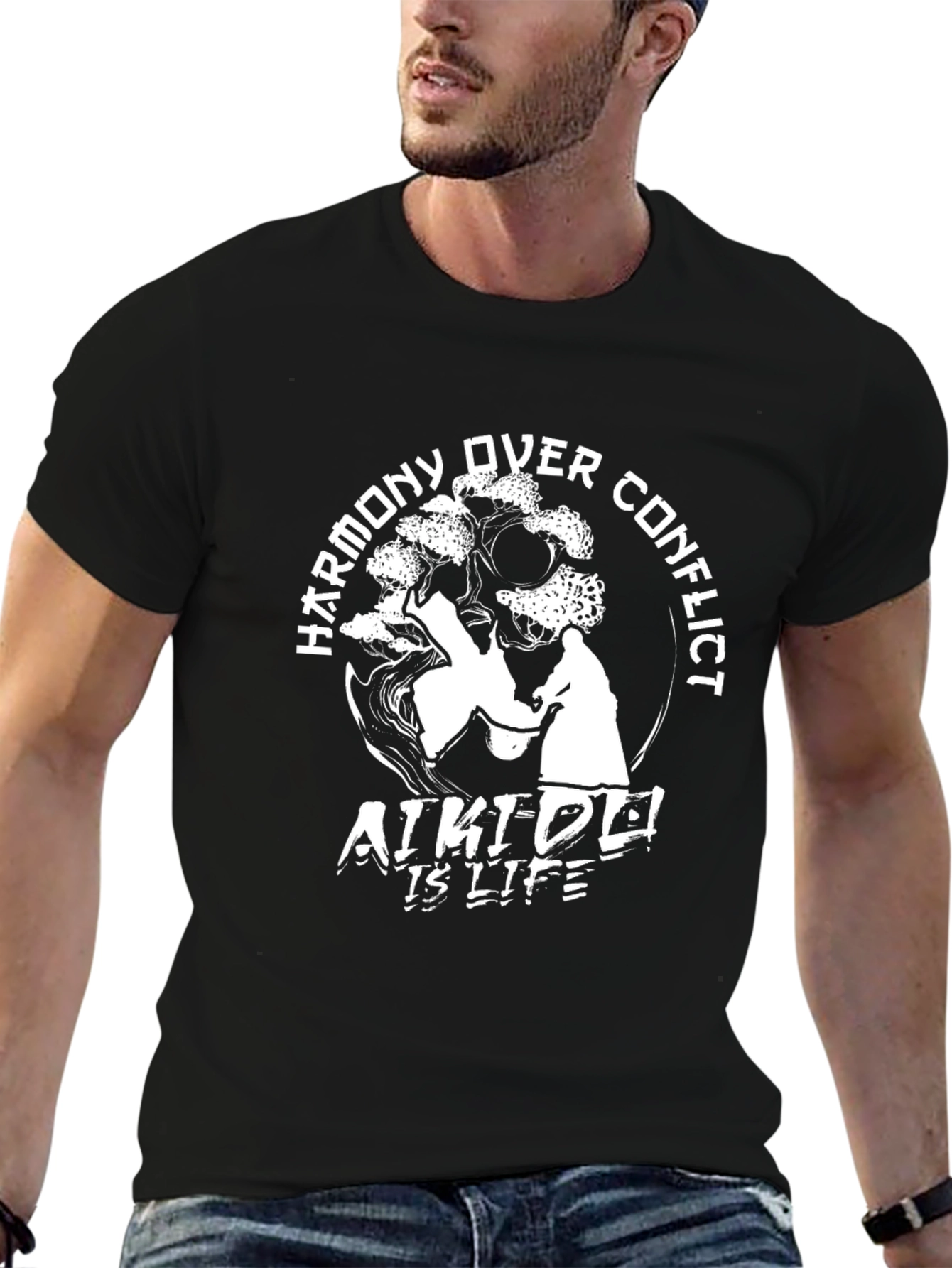Aikido Harmony Tee - Martial Arts Design