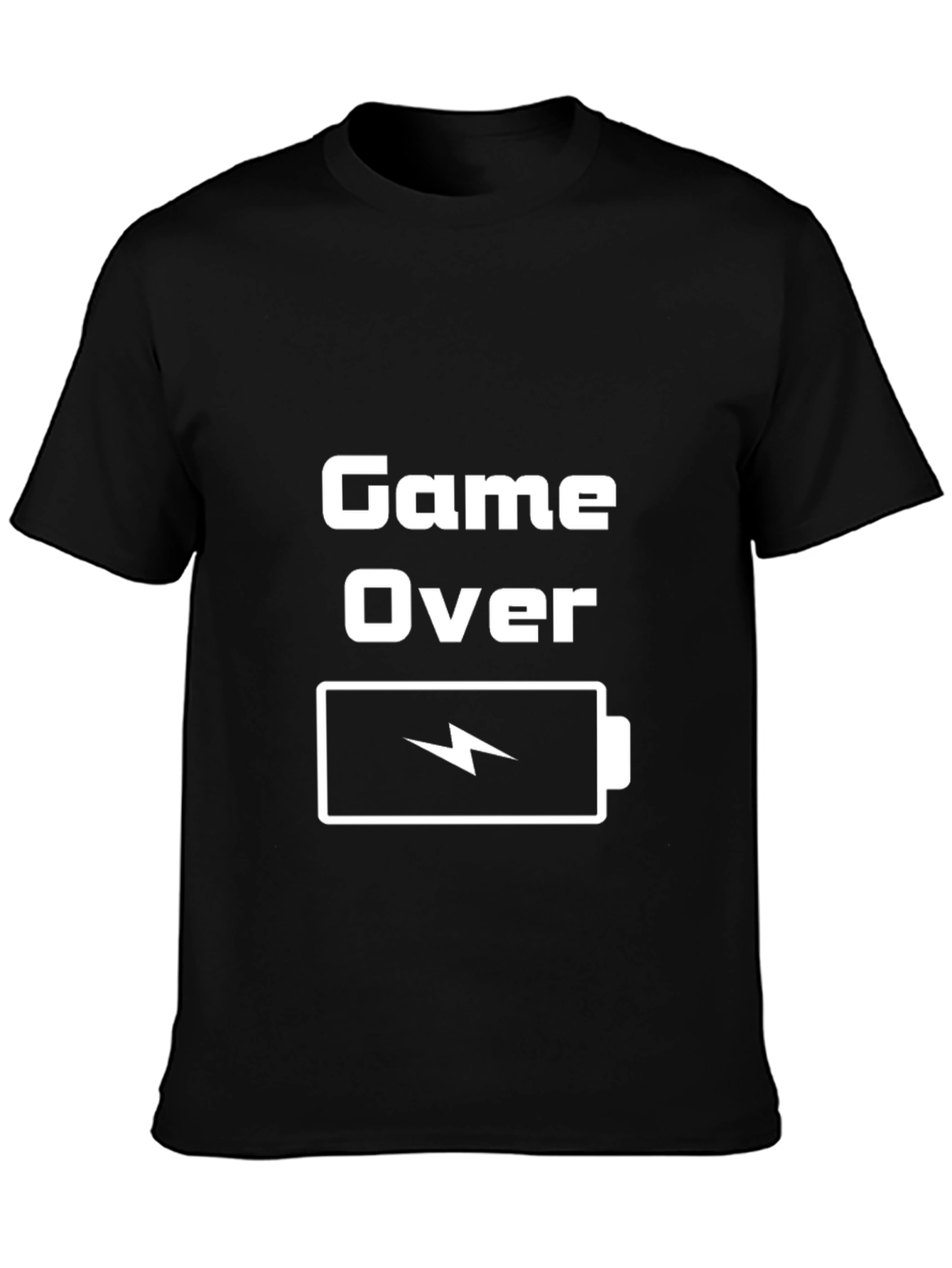 Game Over Low Battery Graphic Tee - Gamer Shirt
