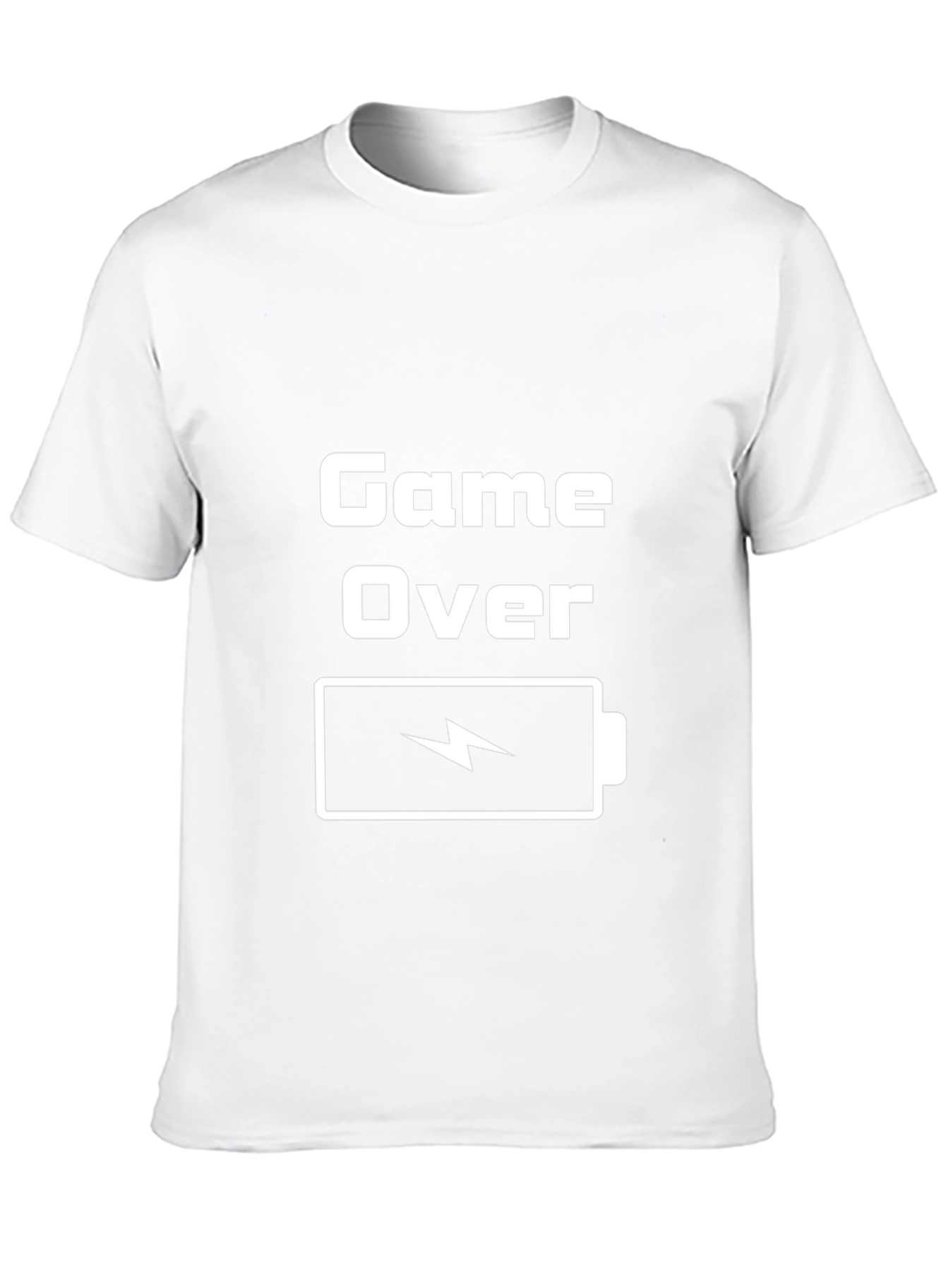Game Over Low Battery Graphic Tee - Gamer Shirt