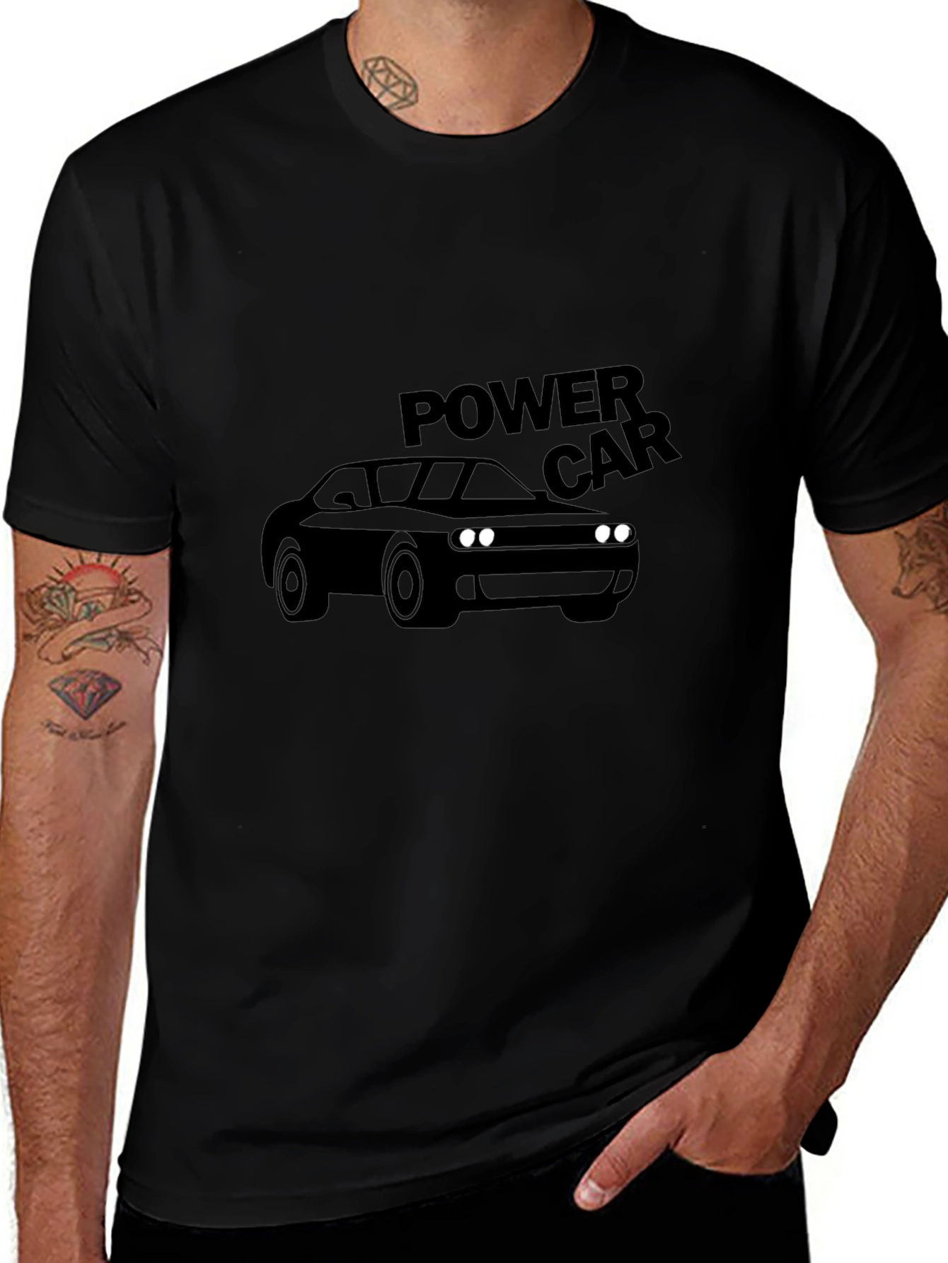 Power Car Graphic Tee - Black