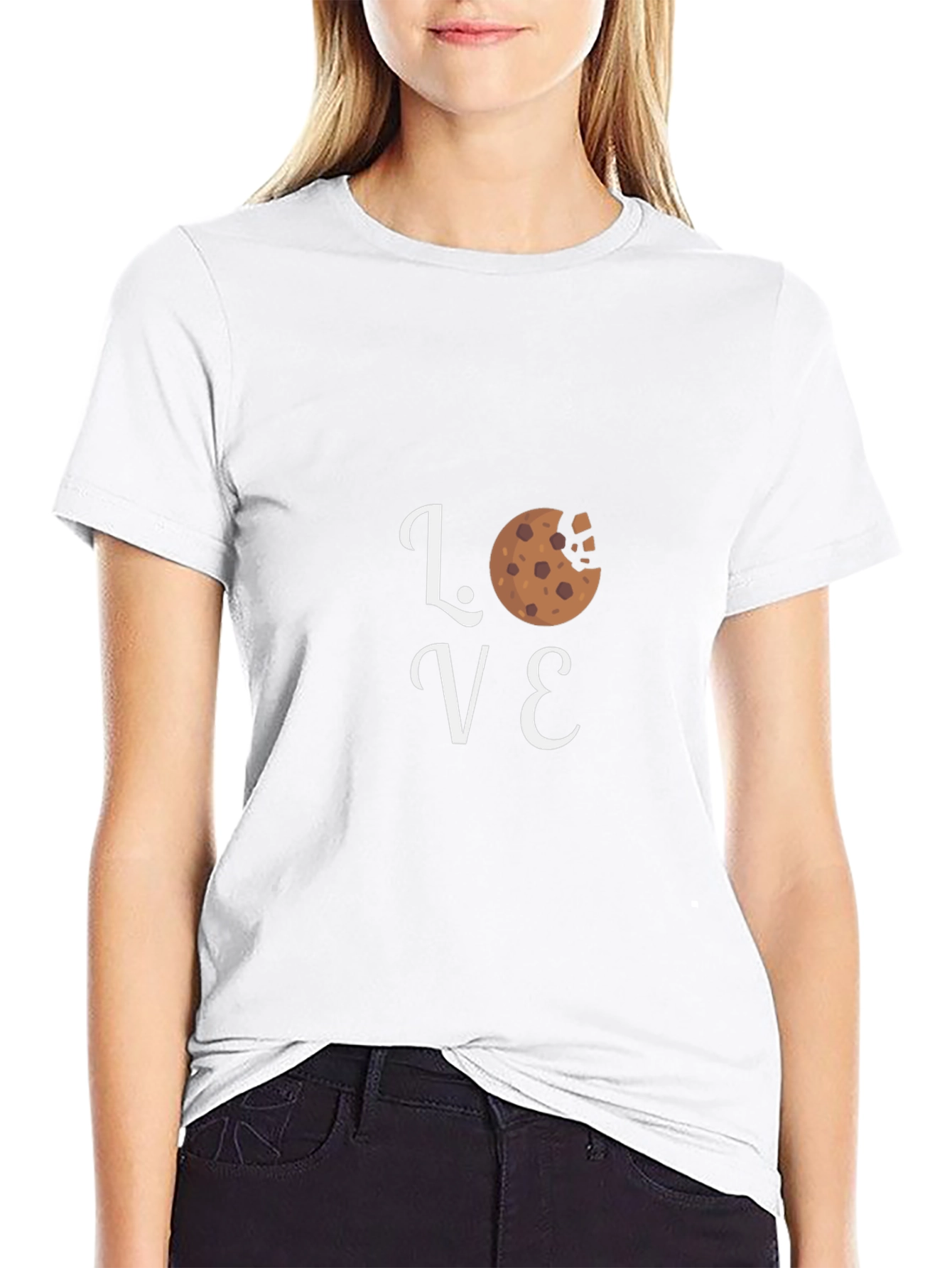 Love Cookies Graphic T-Shirt - Black