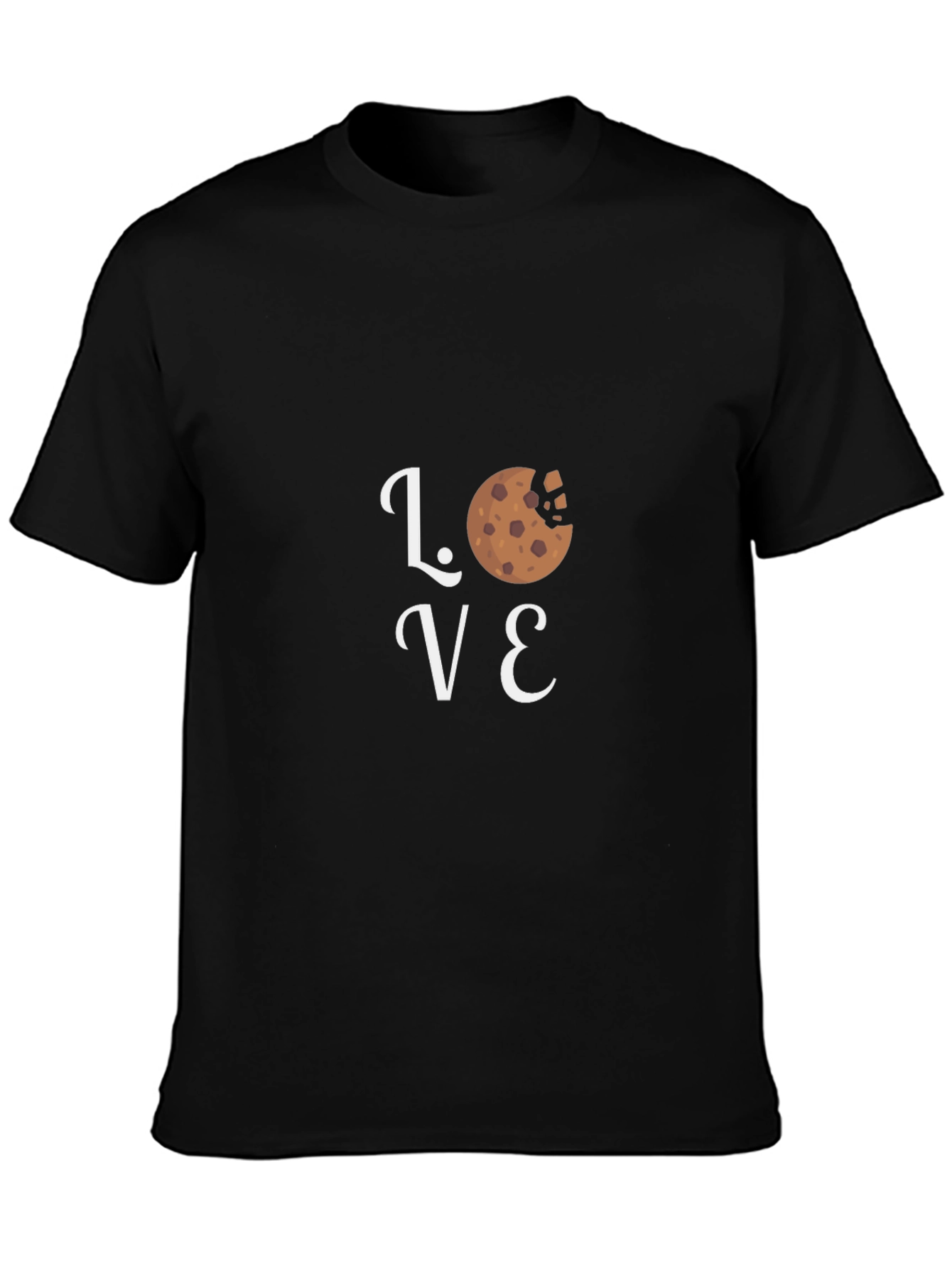Love Cookies Graphic T-Shirt - Black