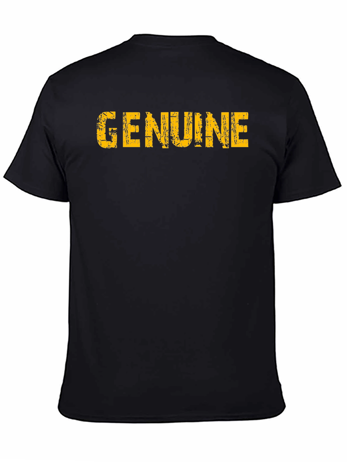 Mens Genuine Graphic Black T-Shirt