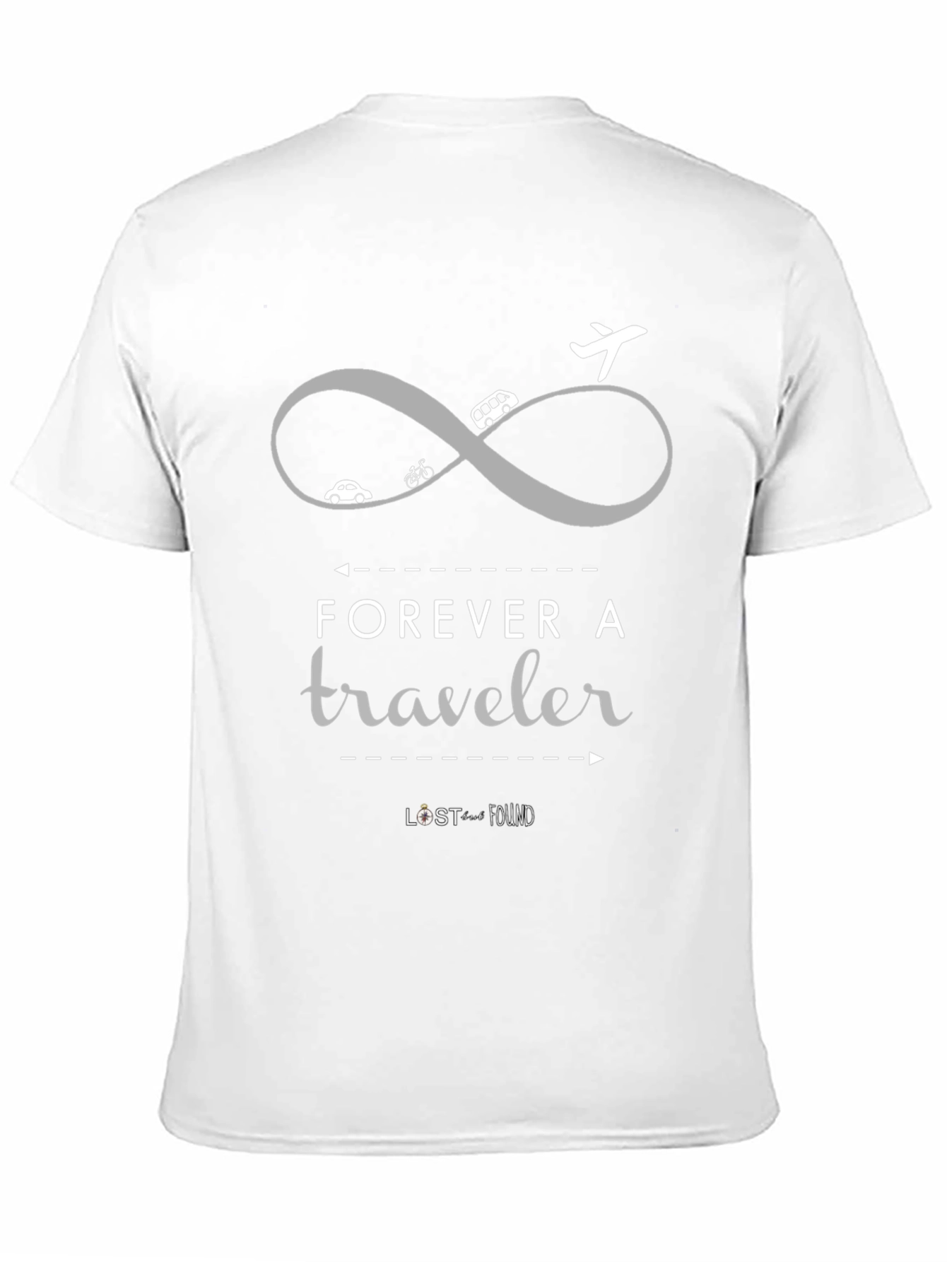 Forever A Traveler Graphic Tee - Black