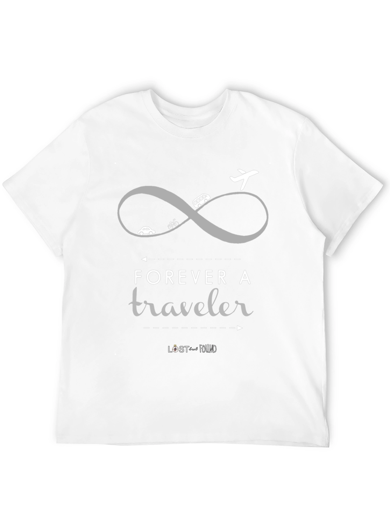 Forever A Traveler Graphic Tee - Black
