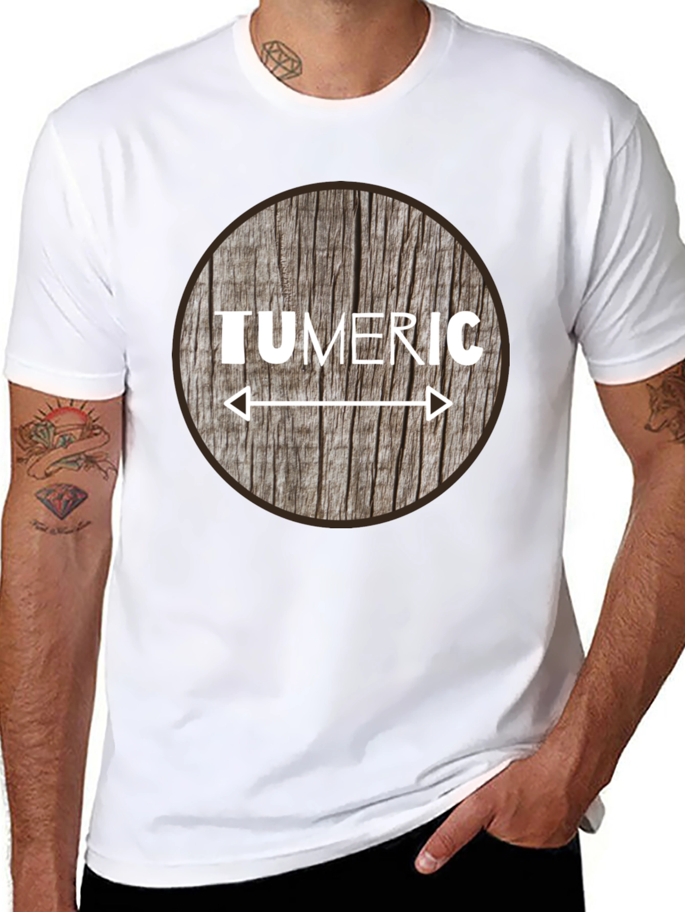 Tumeric Woodgrain Graphic Tee - Unisex