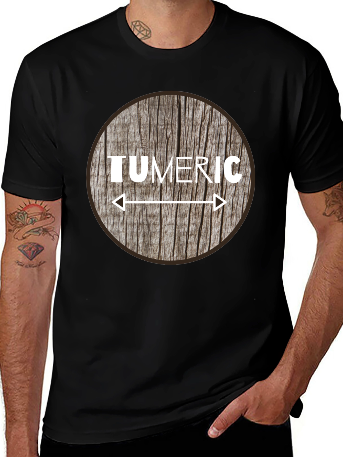 Tumeric Woodgrain Graphic Tee - Unisex