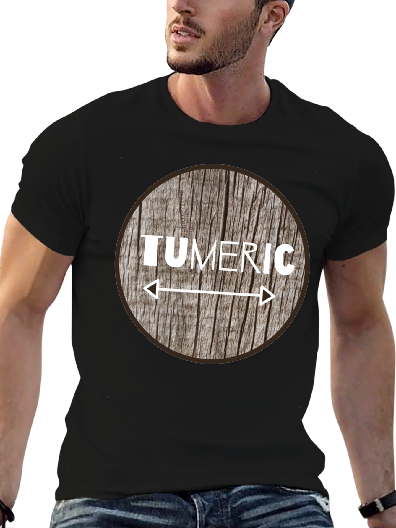 Tumeric Woodgrain Graphic Tee - Unisex
