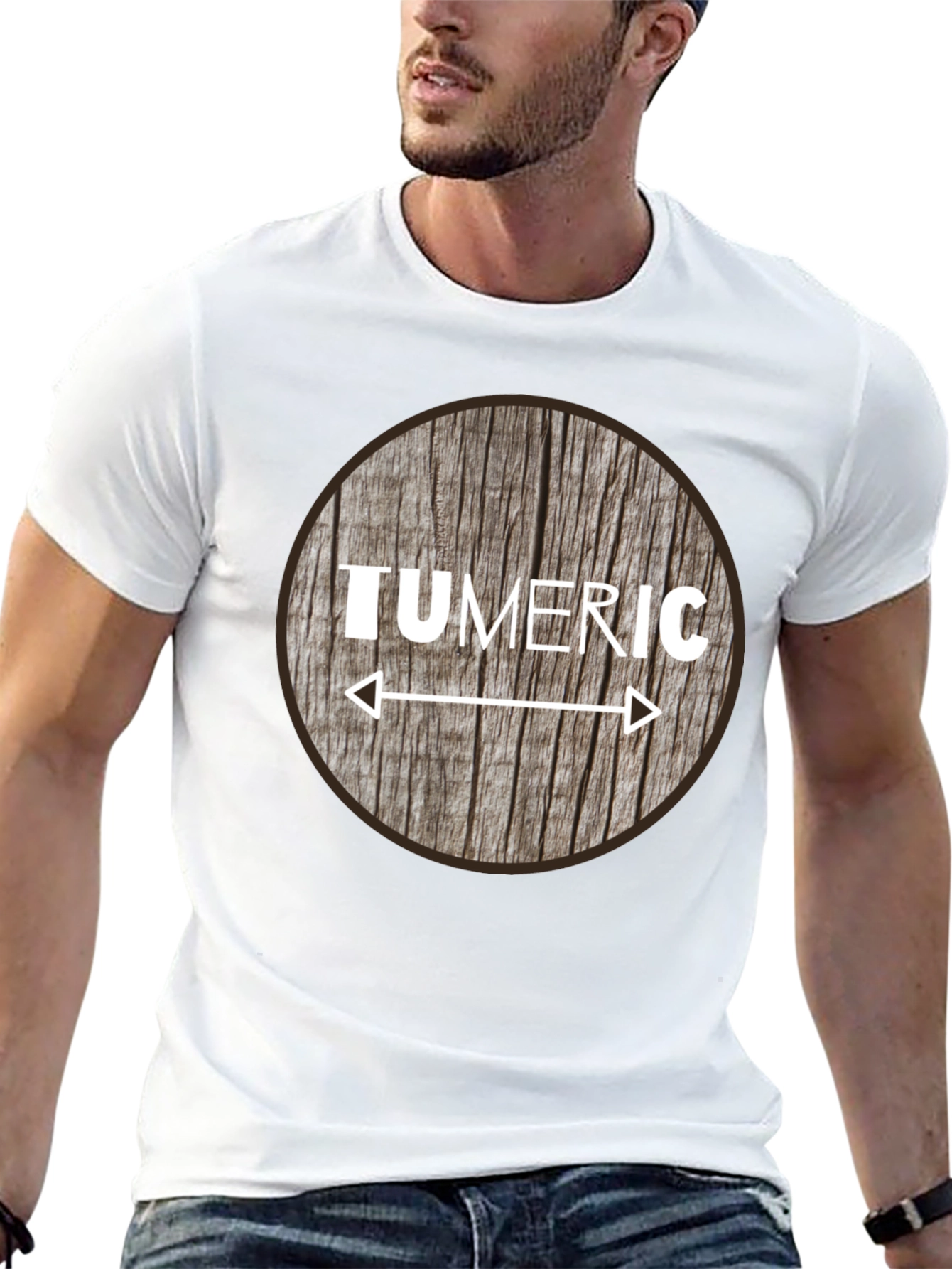 Tumeric Woodgrain Graphic Tee - Unisex
