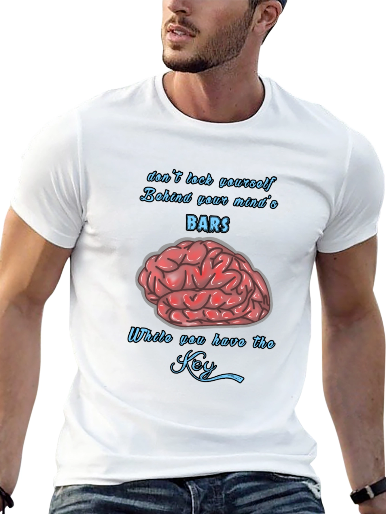 Mind Bars Graphic T-Shirt - Stay Open Minded