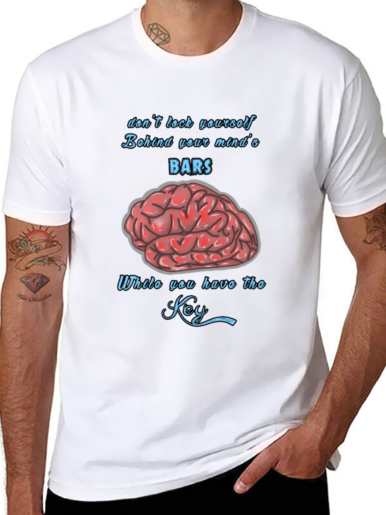 Mind Bars Graphic T-Shirt - Stay Open Minded