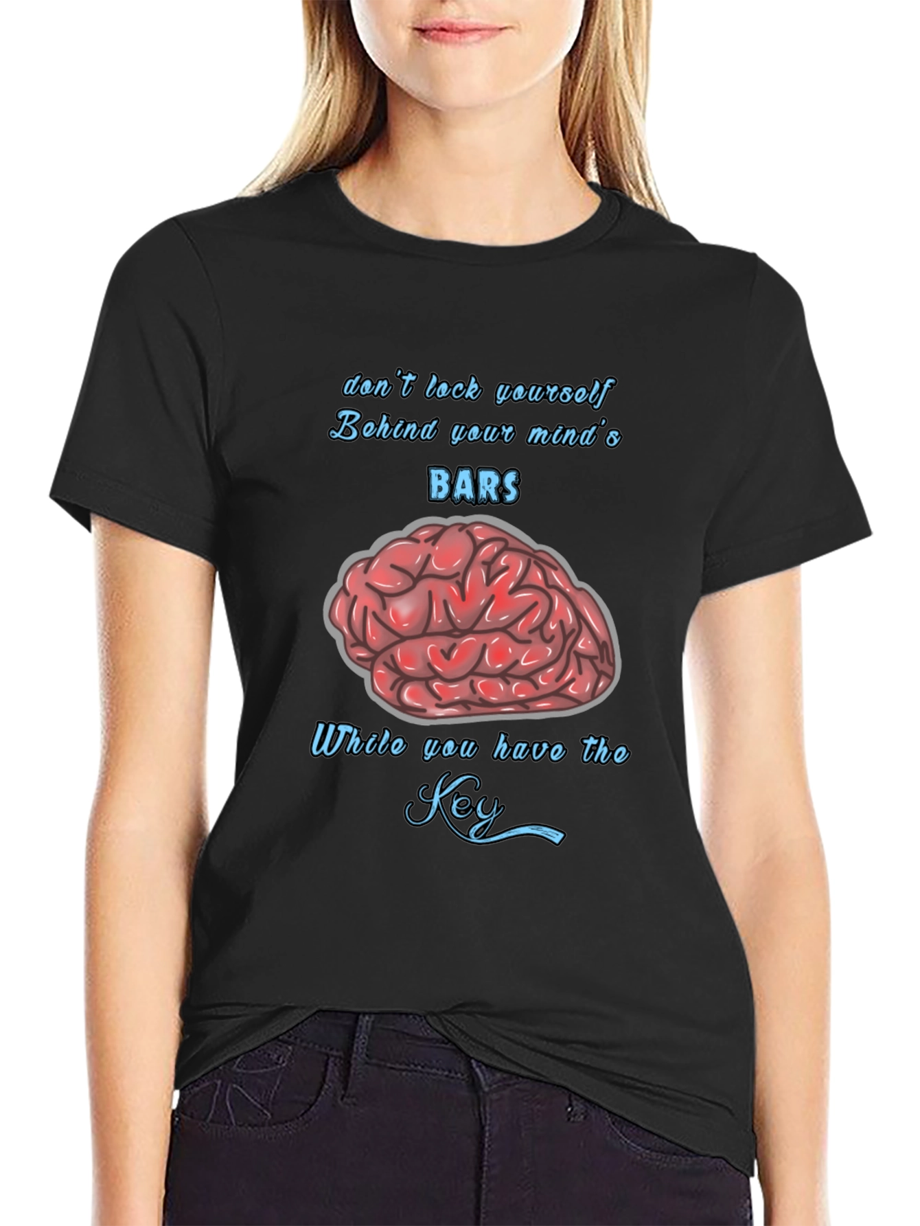 Mind Bars Graphic T-Shirt - Stay Open Minded