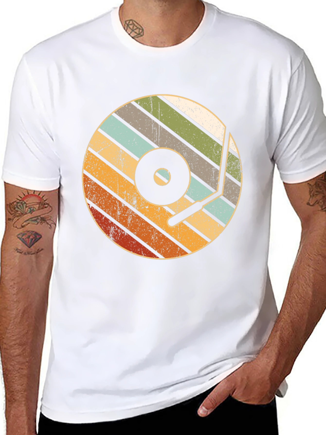 Retro Vinyl Record Player T-Shirt