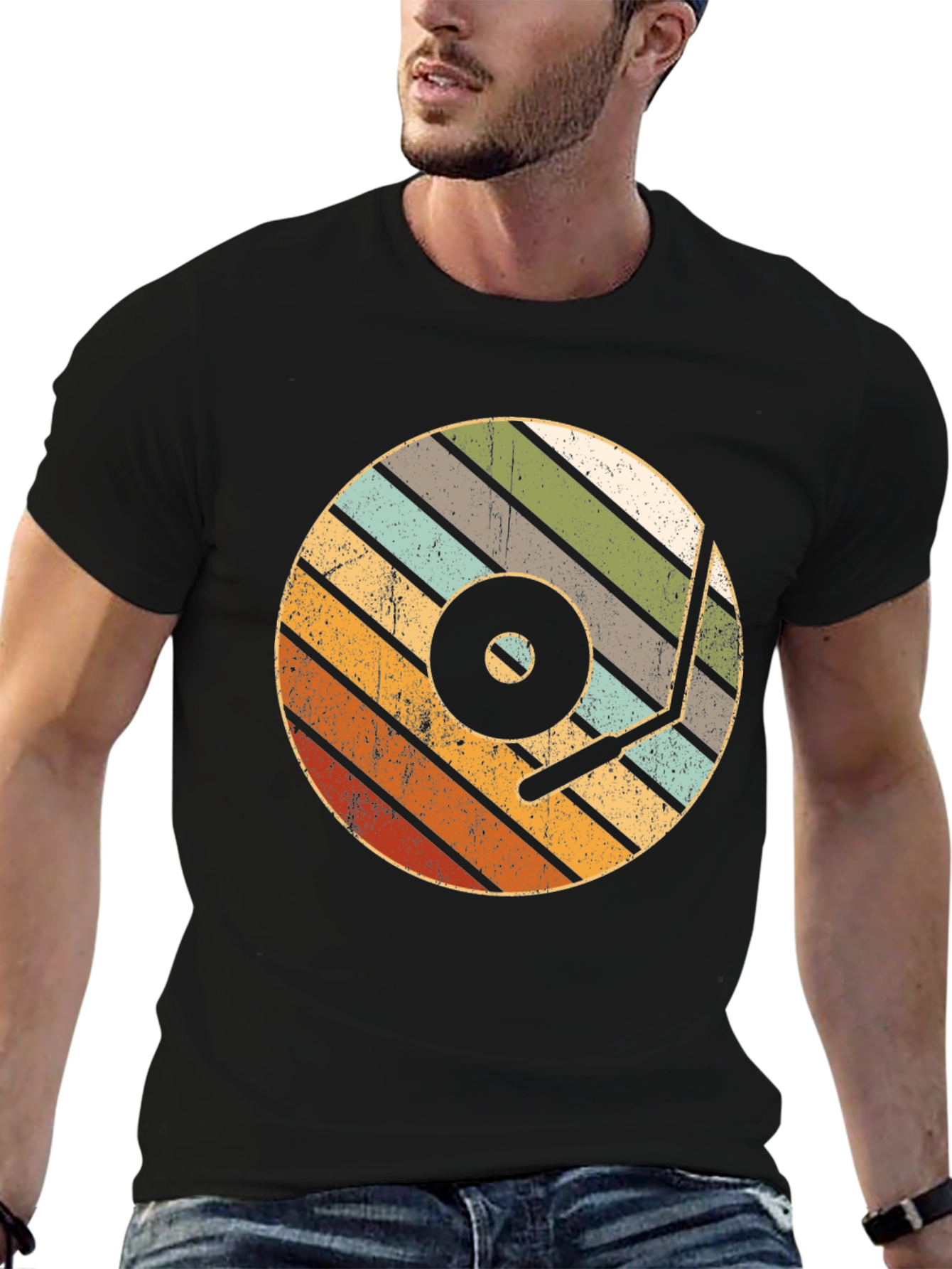 Retro Vinyl Record Player T-Shirt
