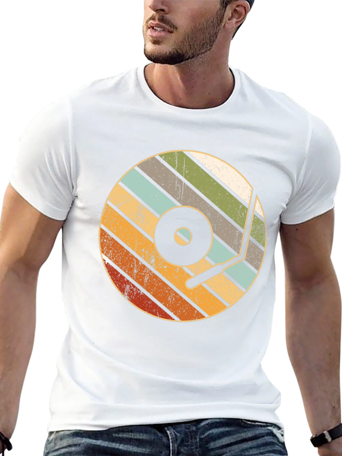 Retro Vinyl Record Player T-Shirt
