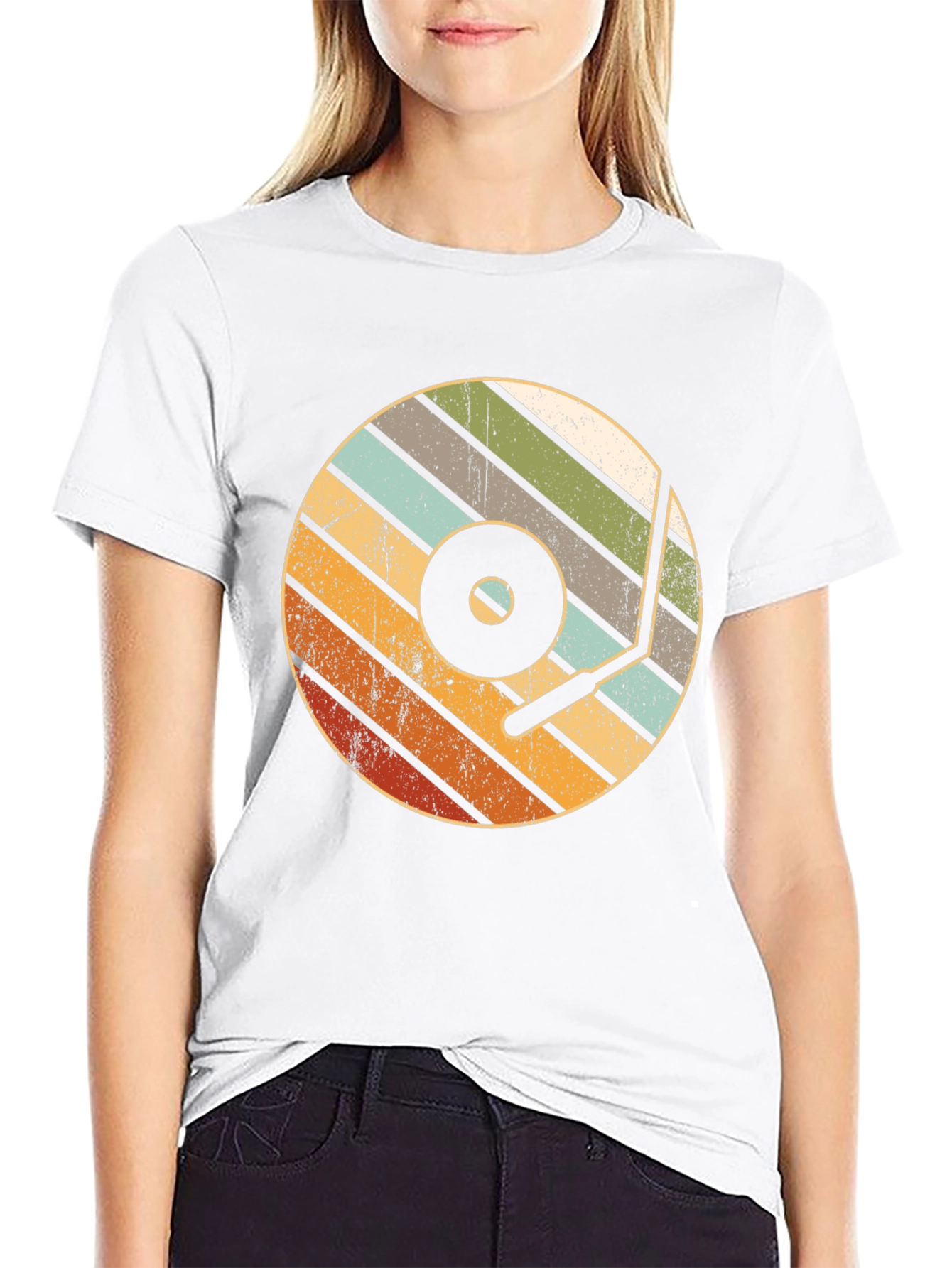 Retro Vinyl Record Player T-Shirt