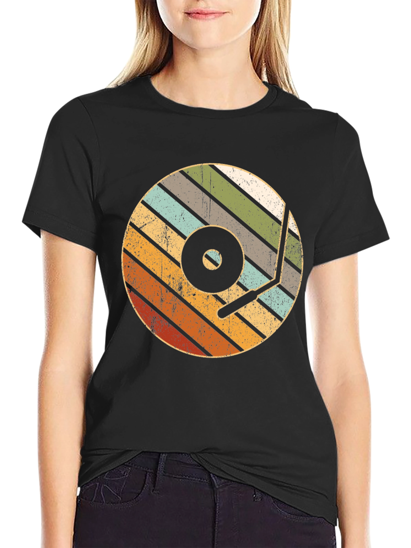 Retro Vinyl Record Player T-Shirt