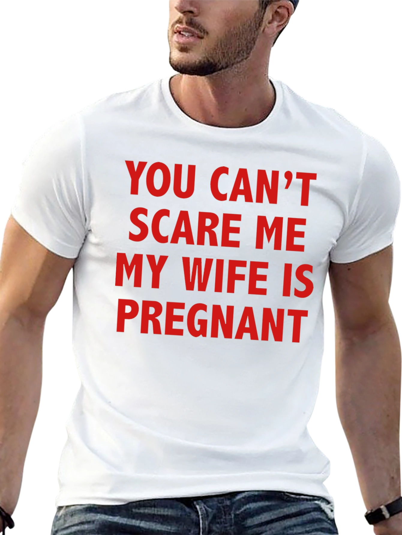Funny Pregnancy T-Shirt - You Cant Scare Me!