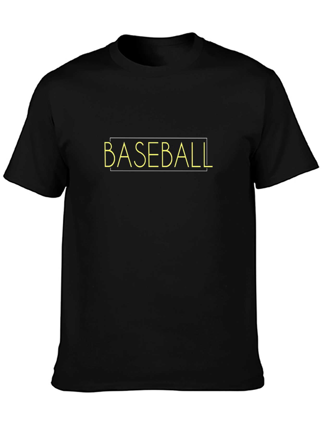 Baseball Graphic Black T-Shirt